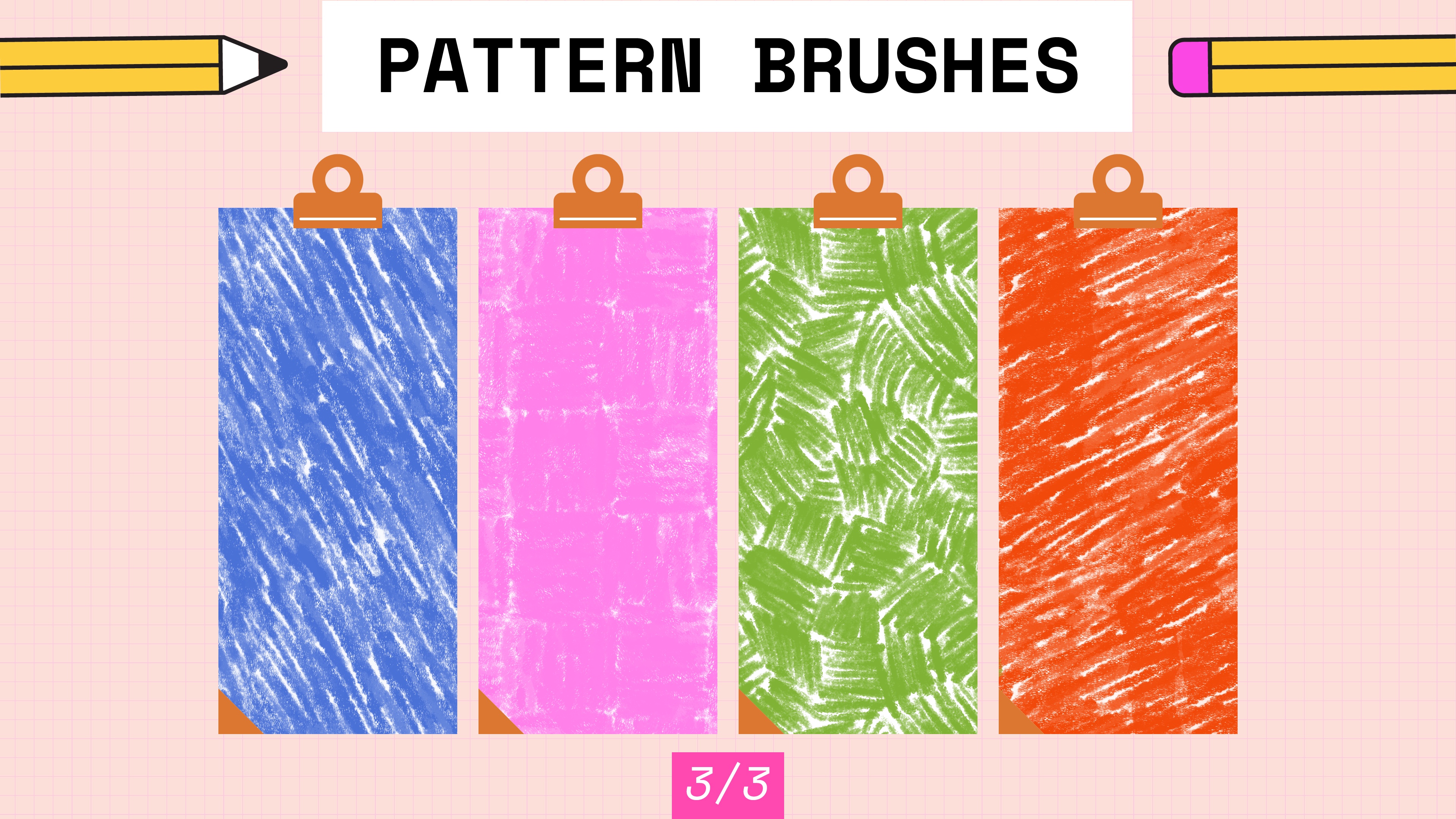 Realistic Procreate Colored Pencil Work Brushes 20 Pack