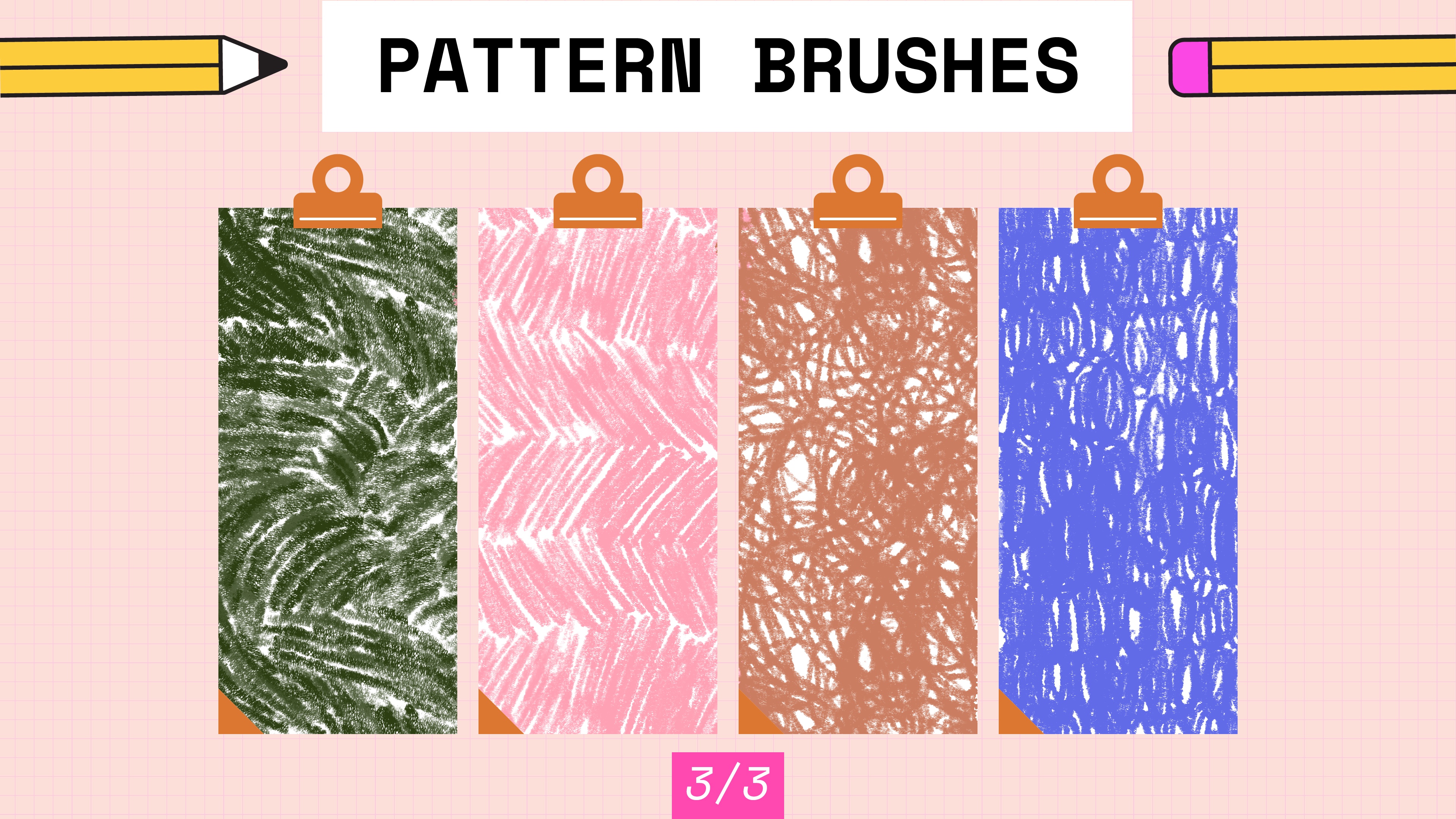Realistic Procreate Colored Pencil Work Brushes 20 Pack