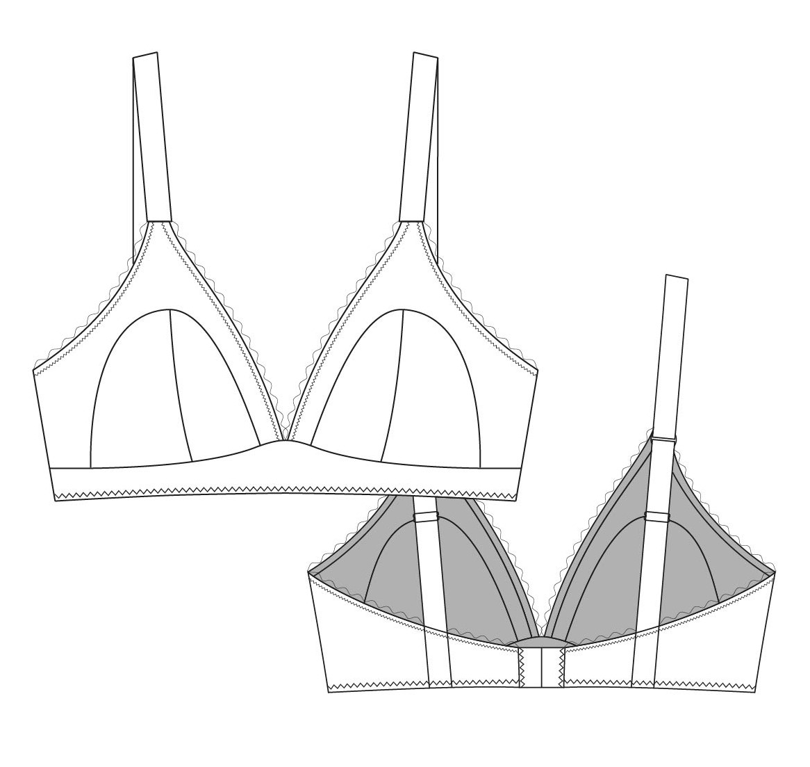 Willow Soft Cup Bra Sewing Pattern (A-DD)