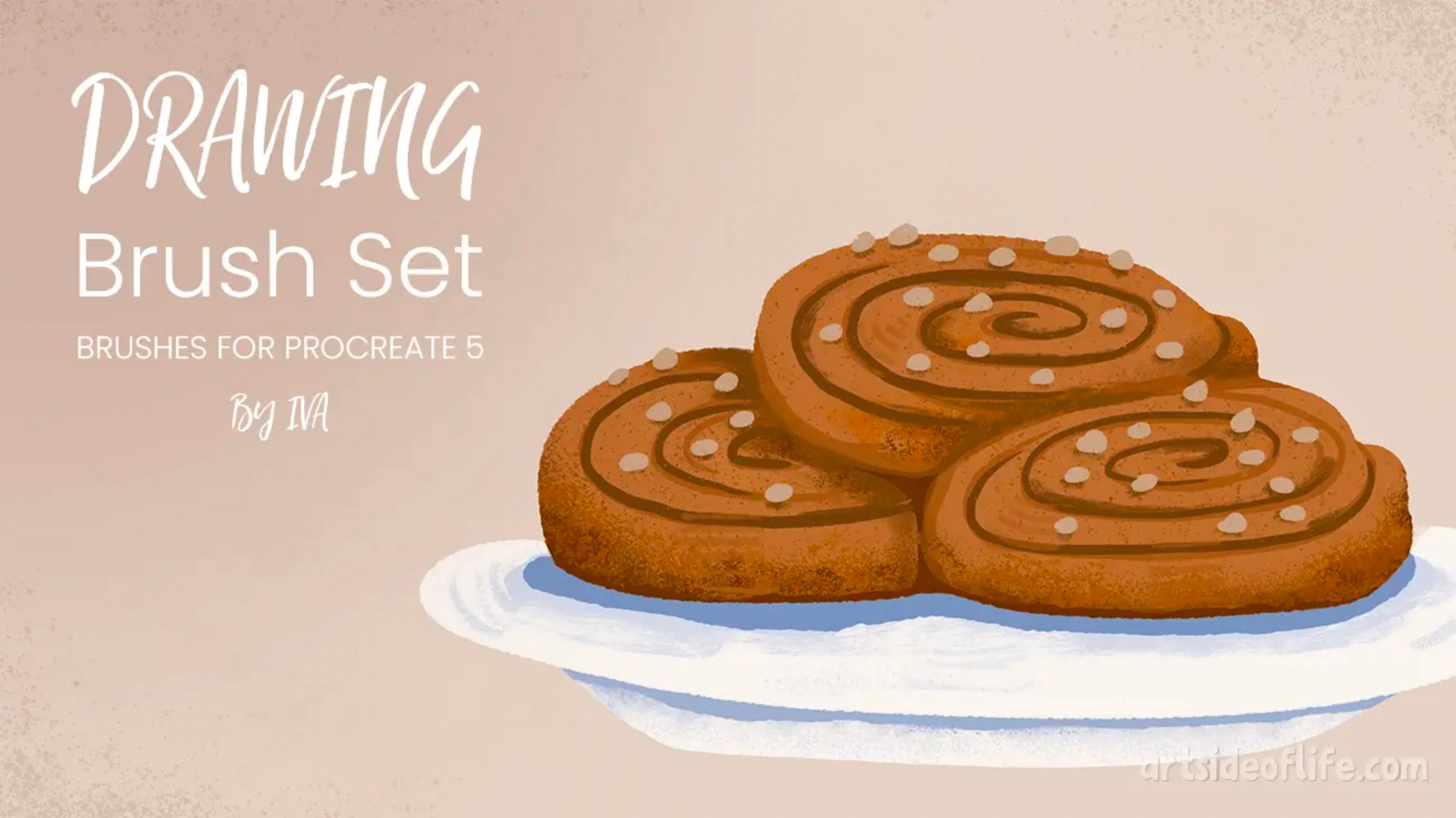 Drawing Procreate Brush Set by Iva
