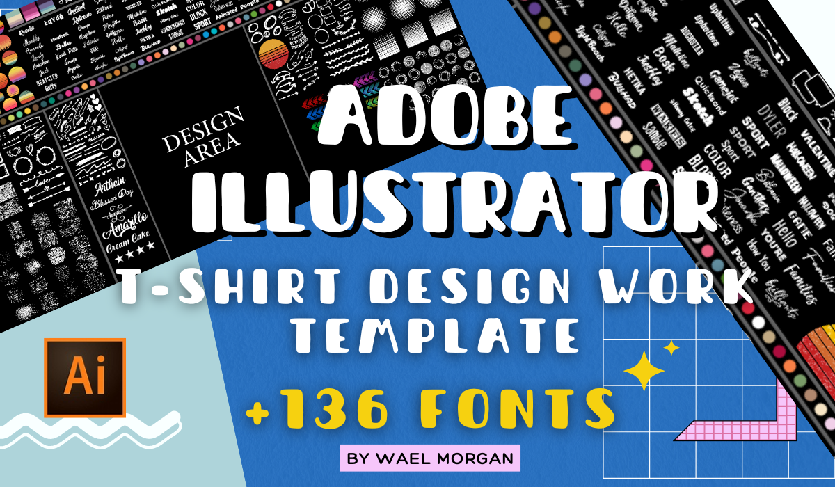 ADOBE ILLUSTRATOR T-Shirt Design Template