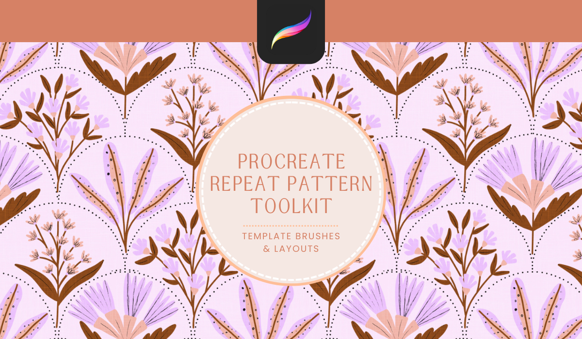 Procreate Repeat Pattern Toolkit - Template Brushes & Layouts