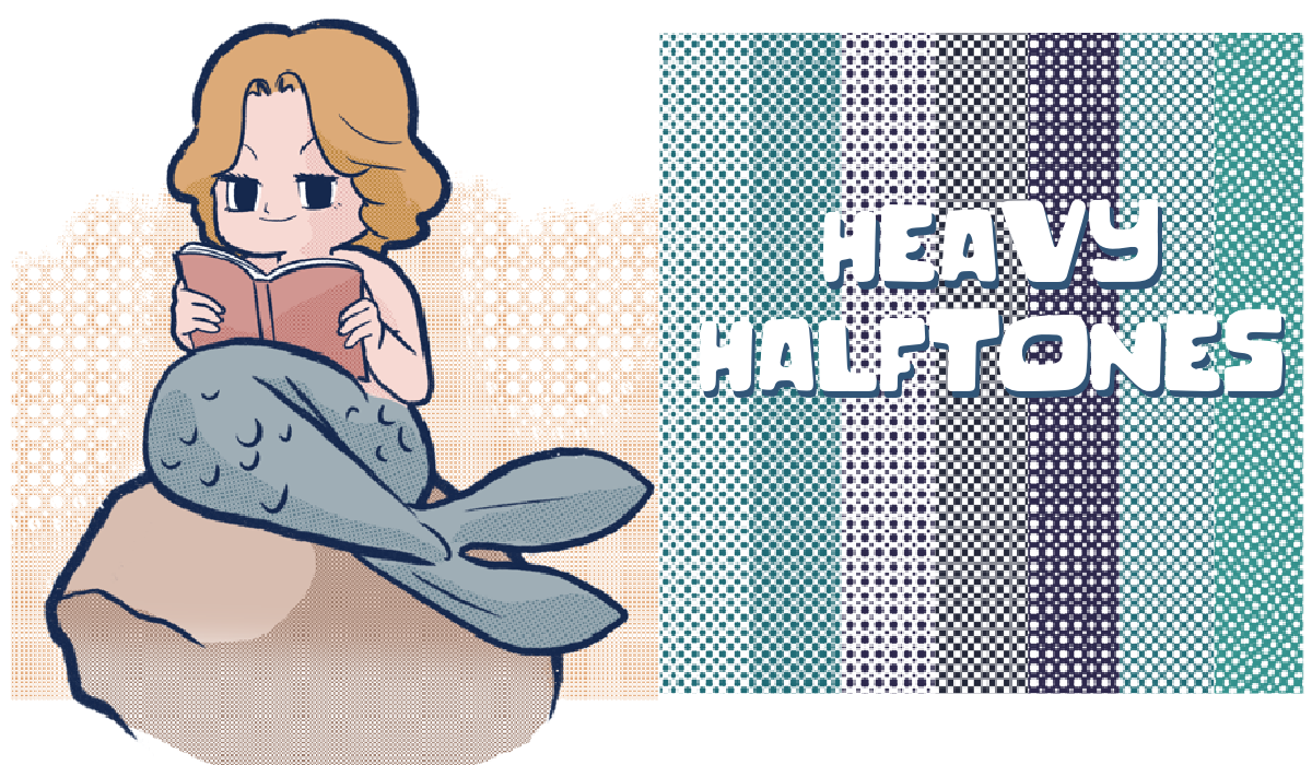 11 Heavy Halftone Brushes for Anime and Comic