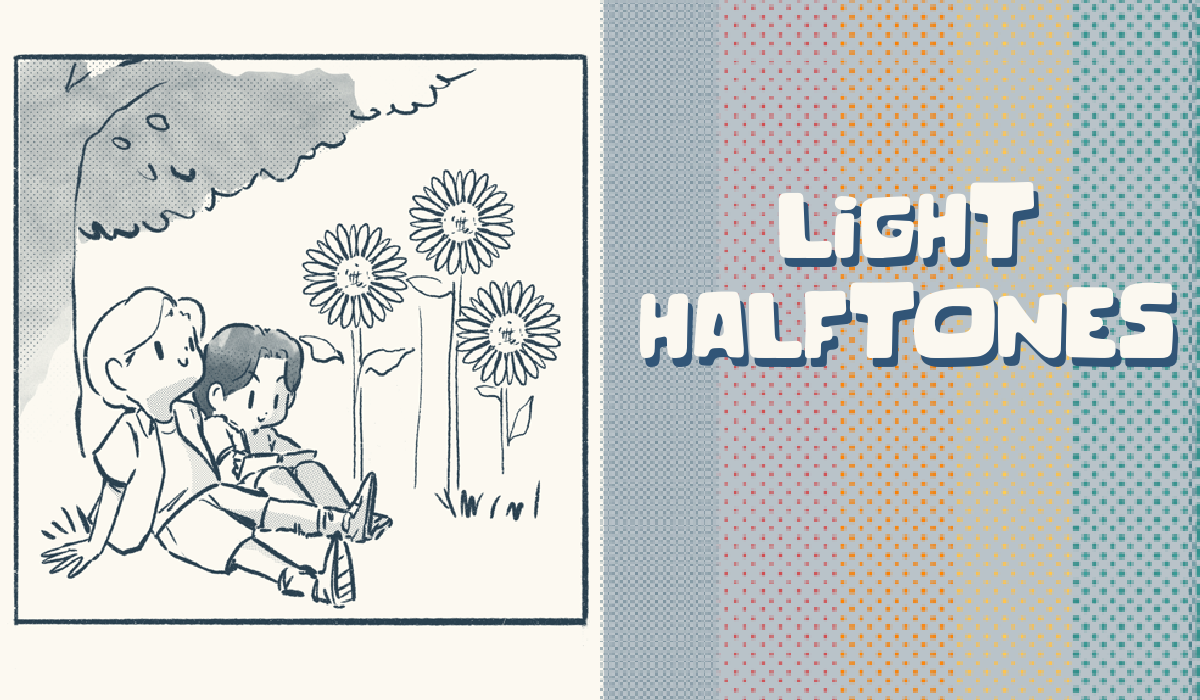 10 Light Halftone Brushes for Anime and Comic