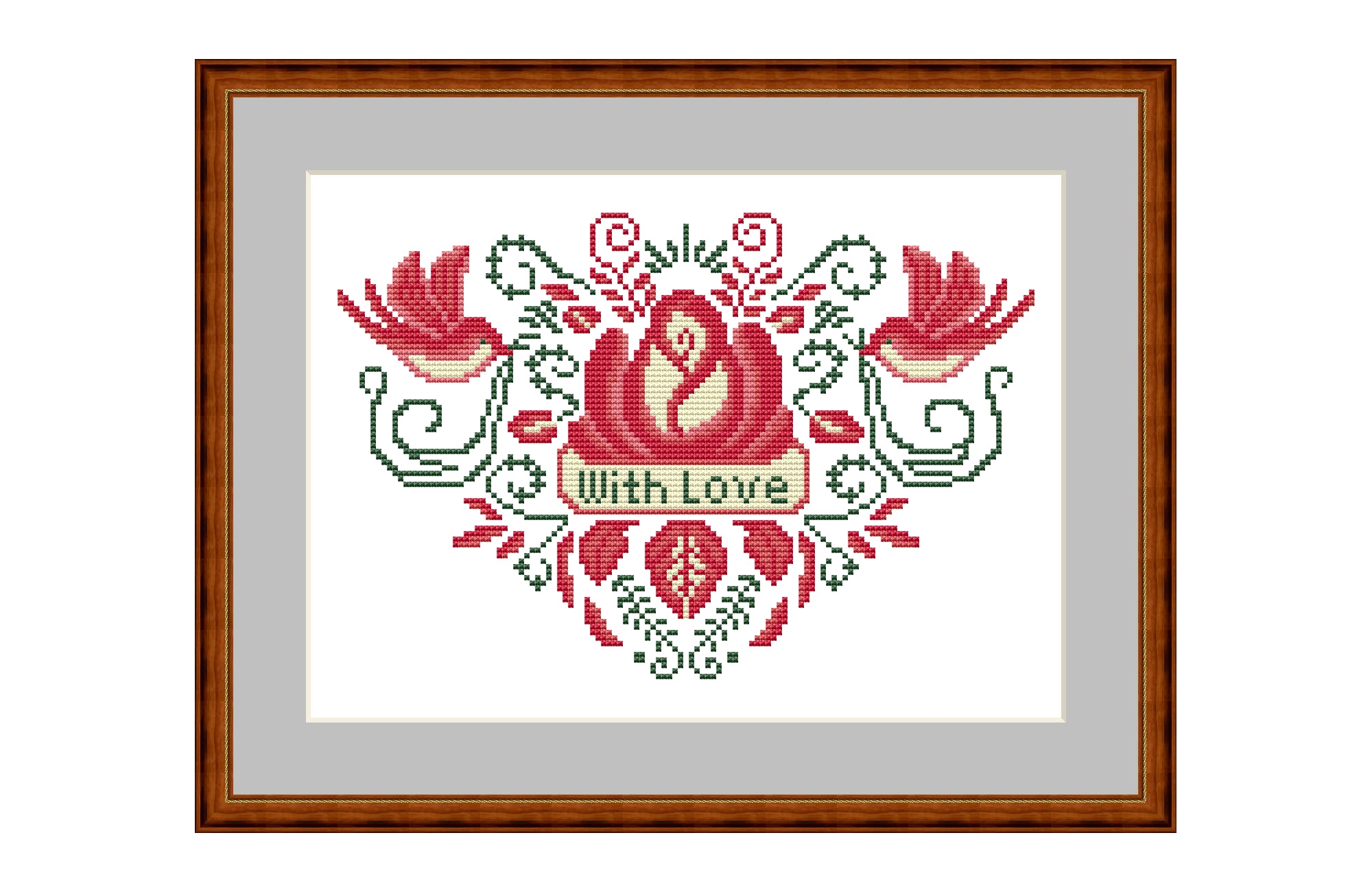With Love Cross Stitch Pattern