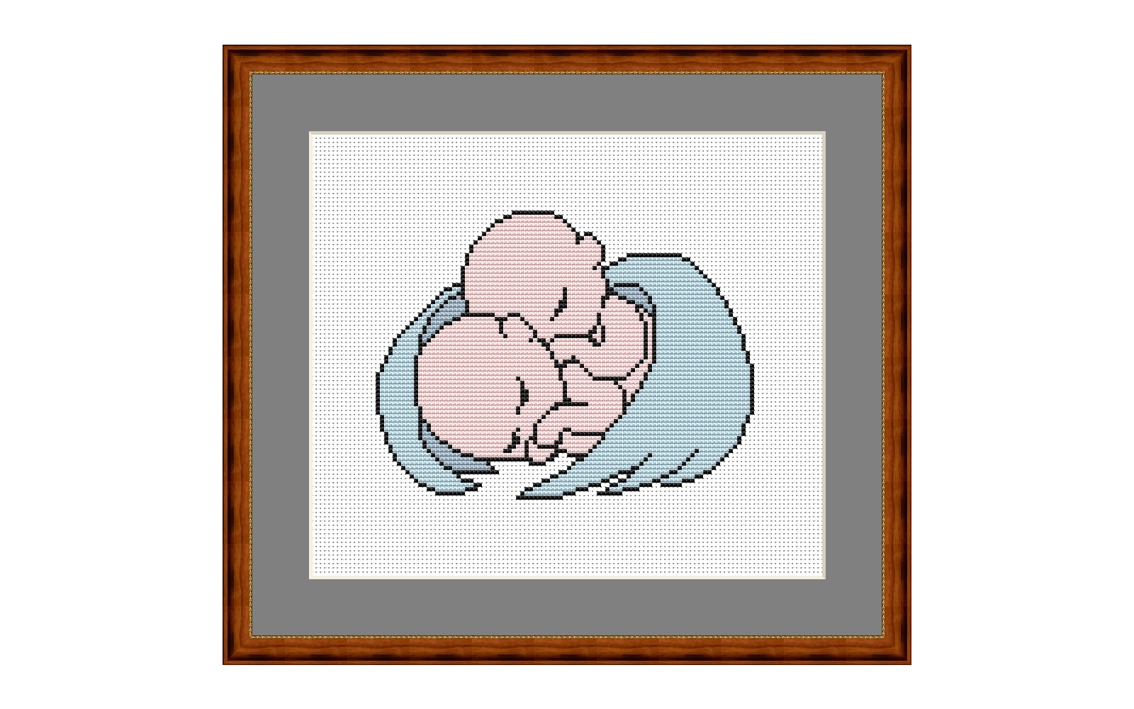 Baby Angels Cross Stitch Pattern