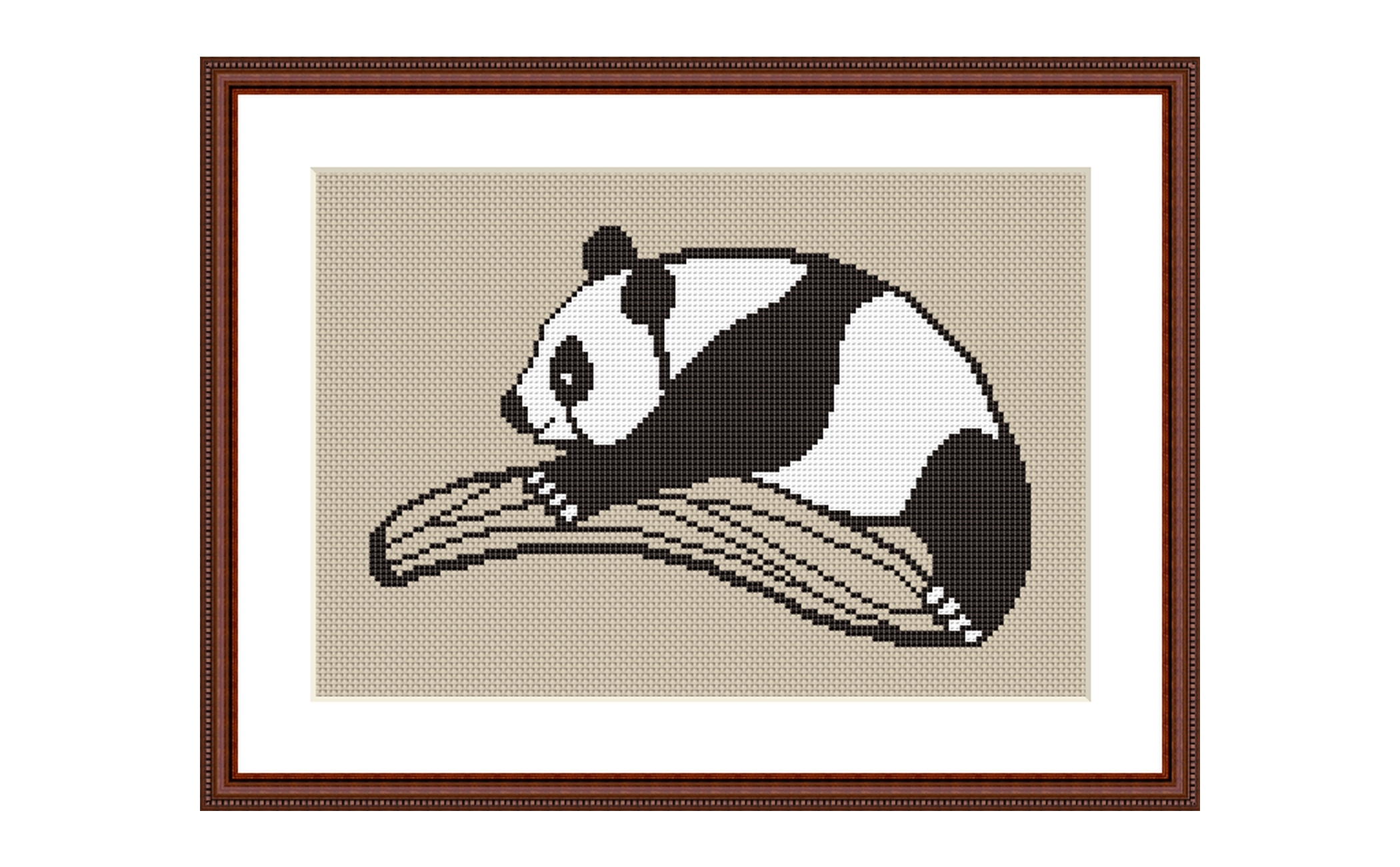 Panda Cross Stitch Pattern