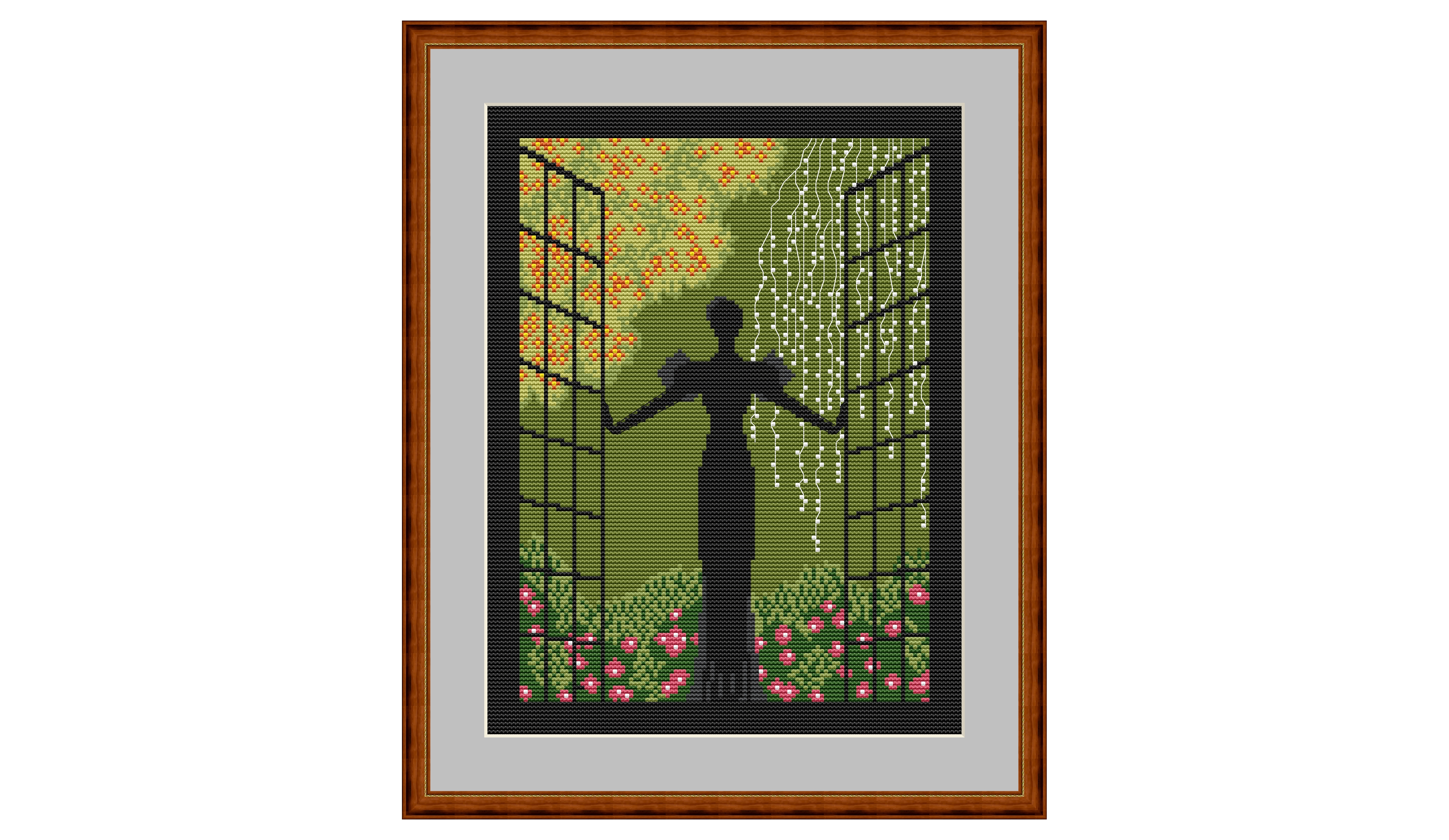 Spring Lady Cross Stitch Pattern