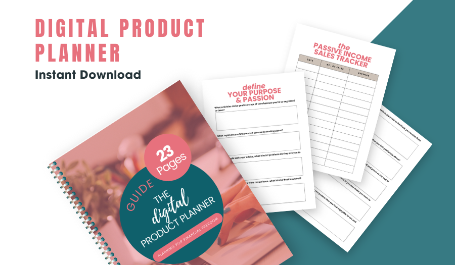 Digital Product Planner | 23 Page Printable Planner 