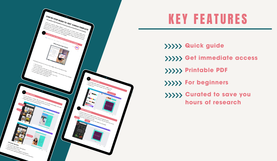 Canva Template Editing Guide - Instant Download - For beginners