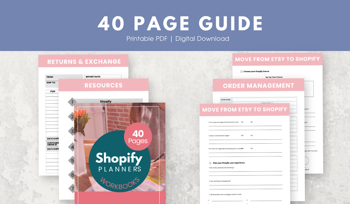 Shopify Business Planner | 40-Page PDF