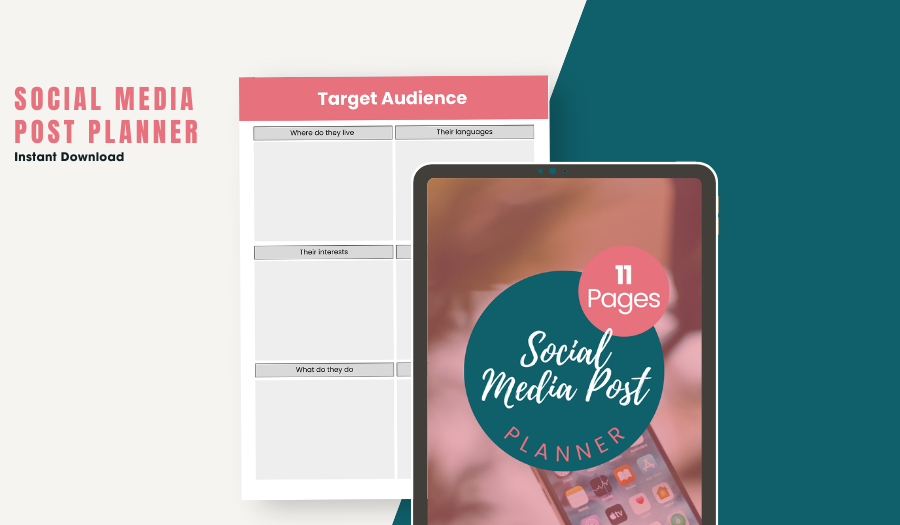 Simple Social Media Planner | Instant Download