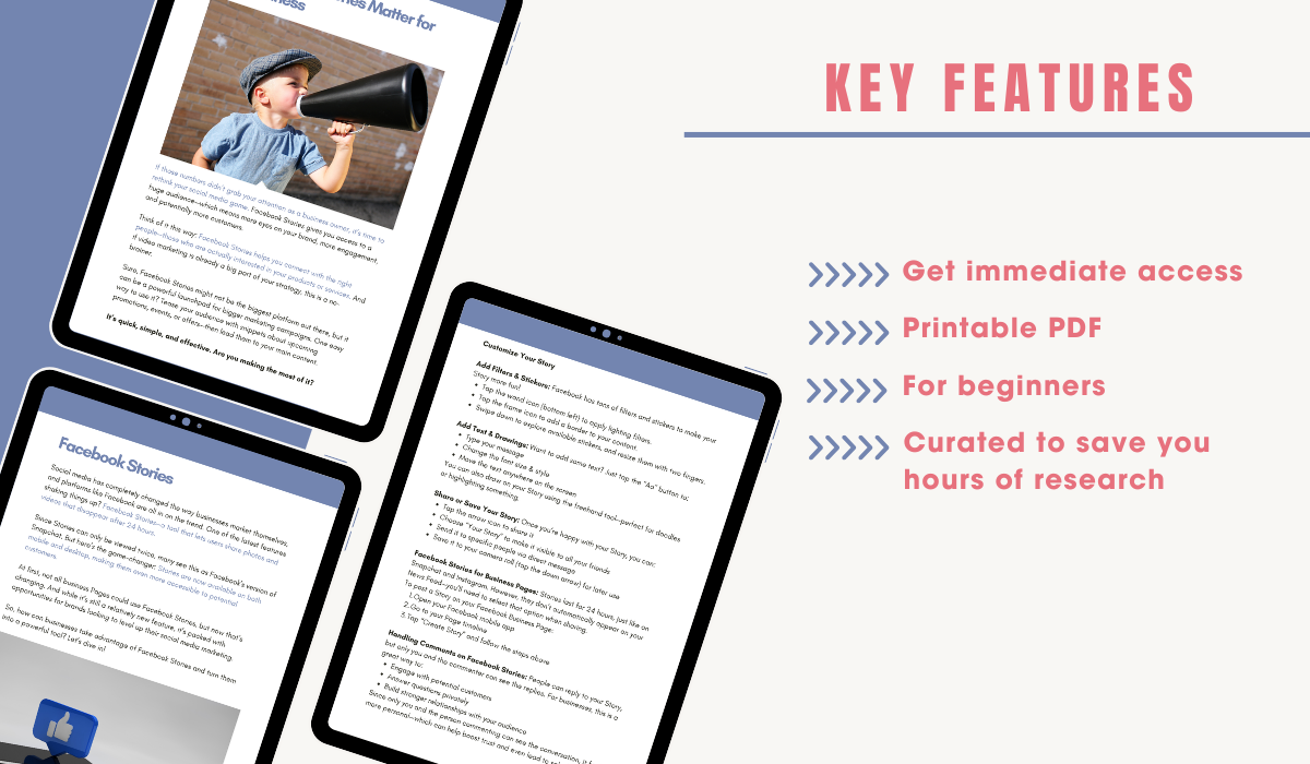 Facebook stories for business