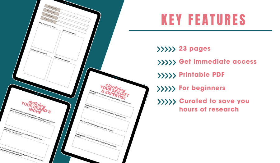 Digital Product Planner | 23 Page Printable Planner 