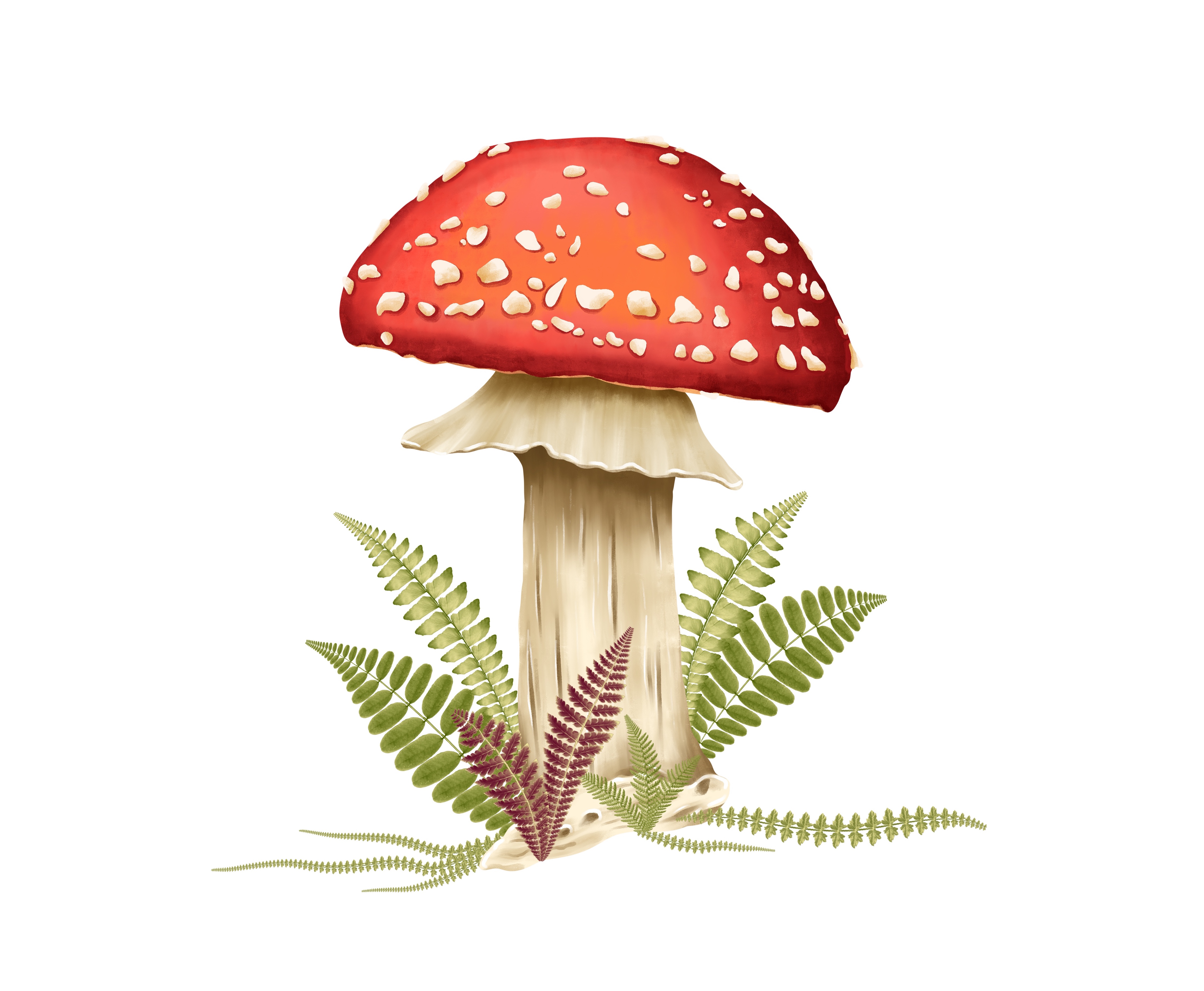 Procreate Fern Dual Colour Brushset