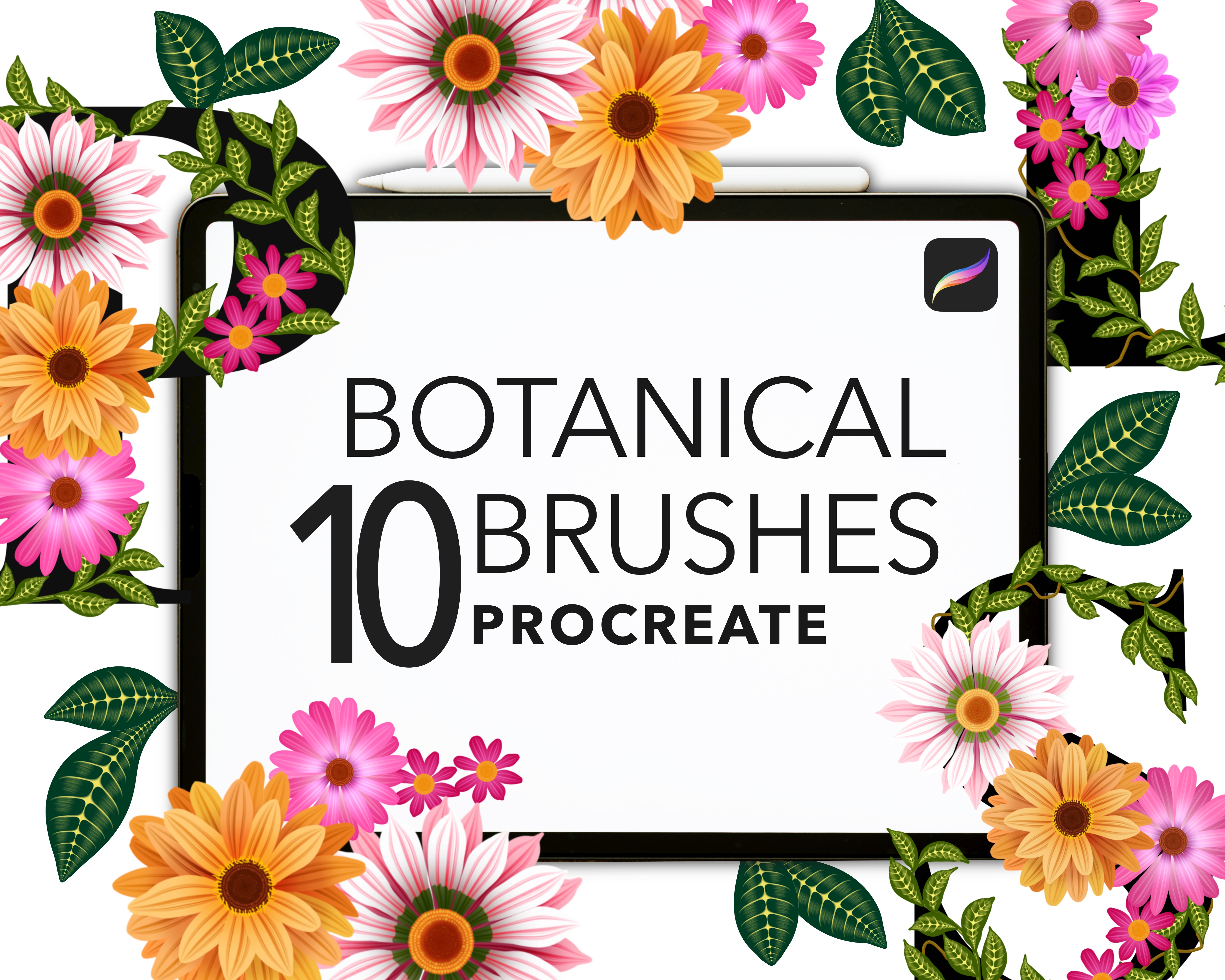 Procreate Botanical Dual Colour Brushset