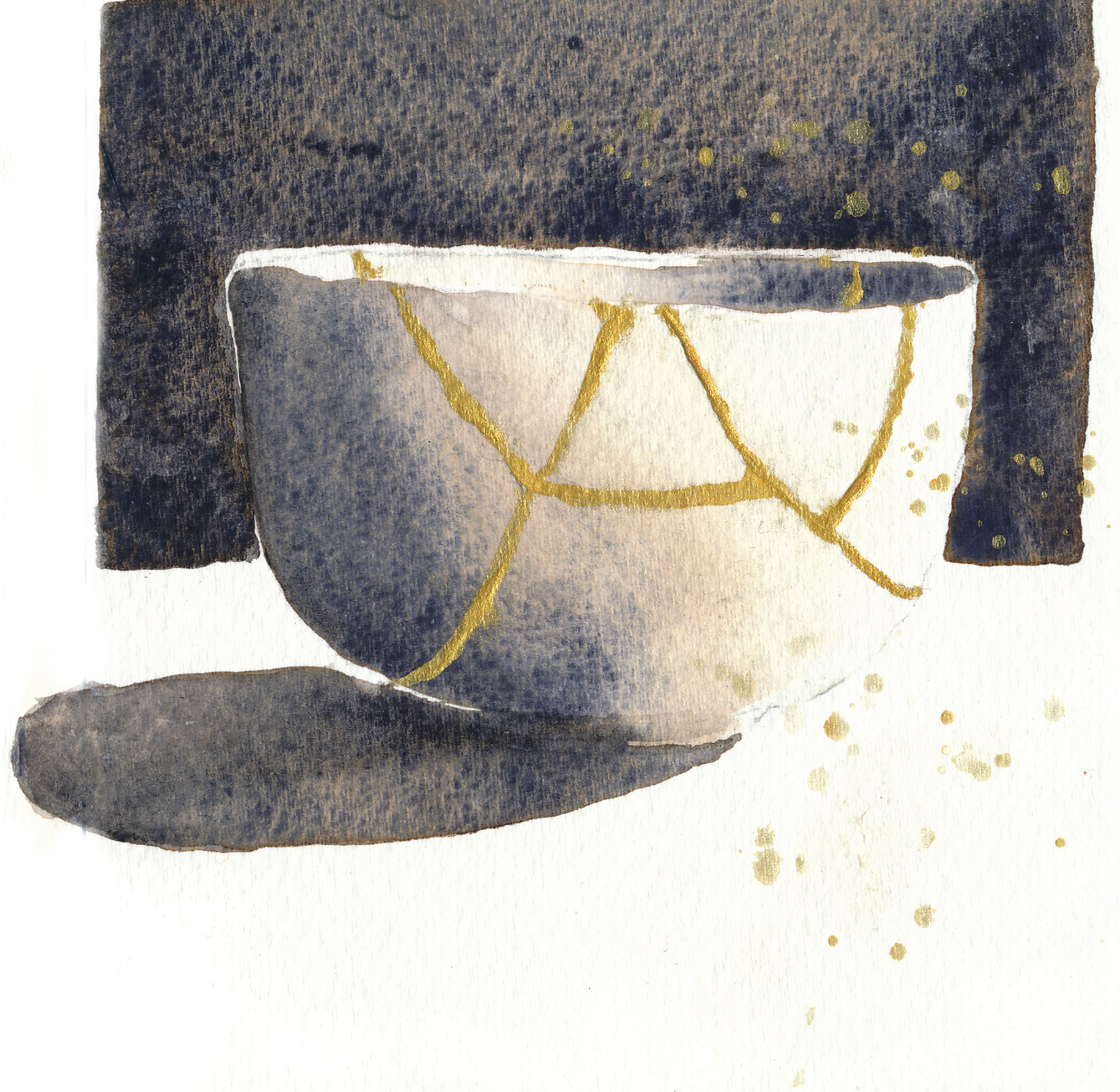 Japanese Kintsugi tea cup