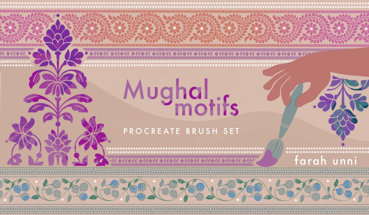 Mughal Motif Procreate brush set