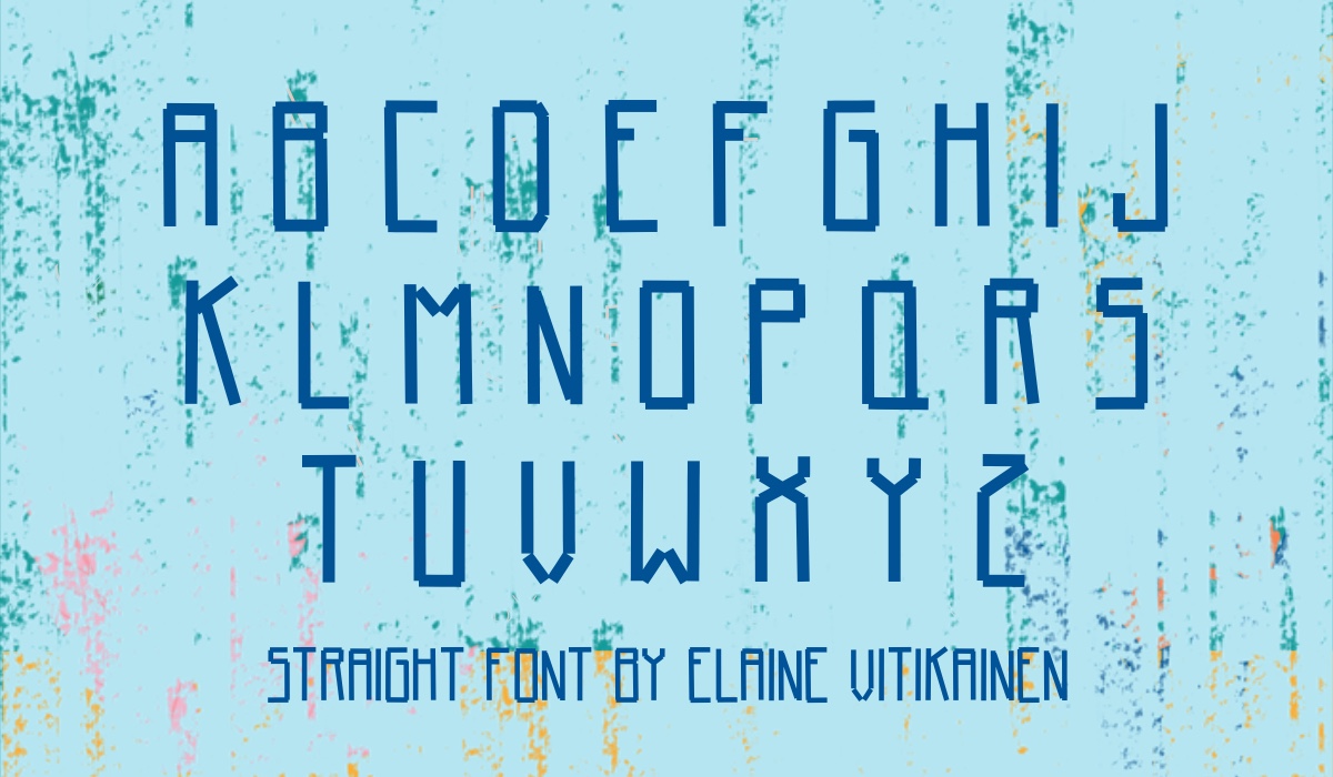 Straight Font
