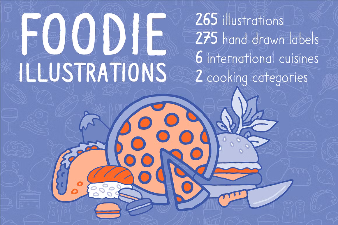 Foodie Illustration Pack