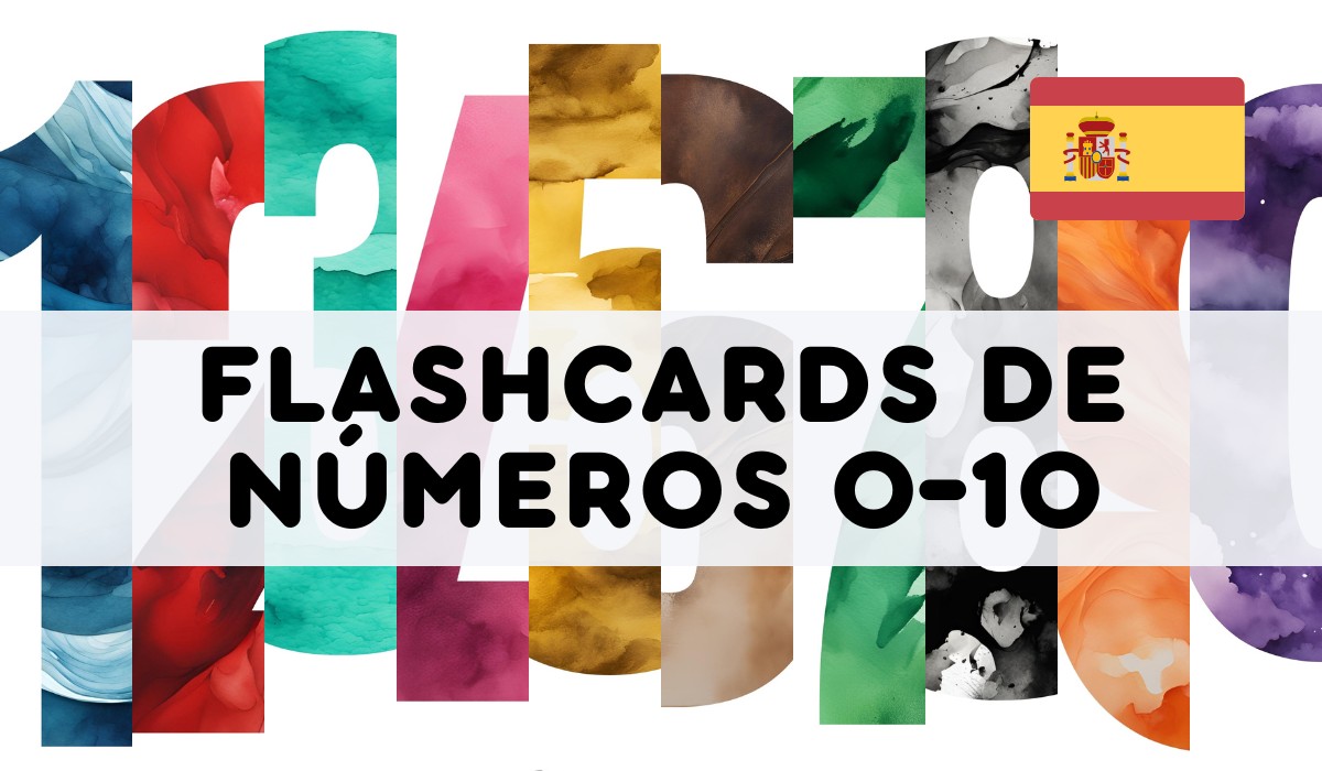 SPANISH 0-10 NUMBER FLASHCARDS