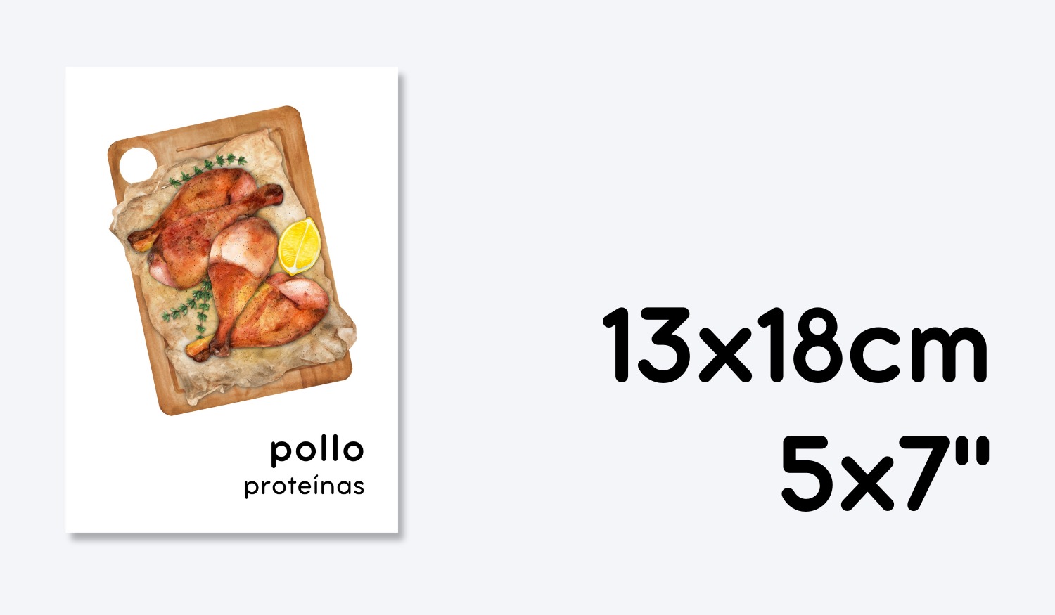 SPANISH FOOD GROUP FLASHCARDS