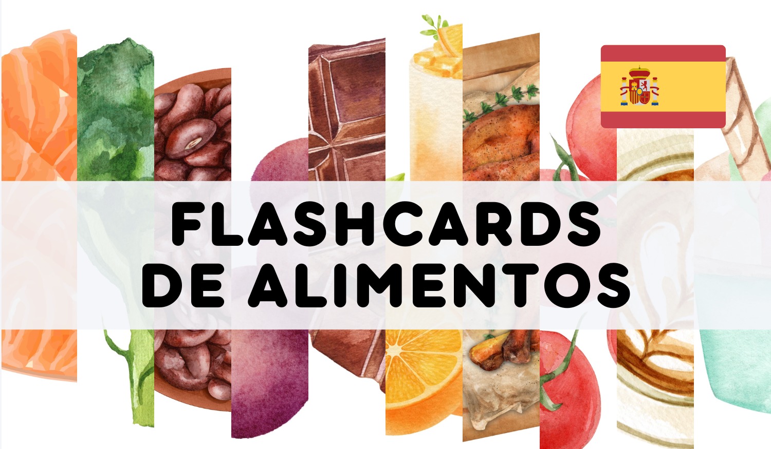 SPANISH FOOD GROUP FLASHCARDS
