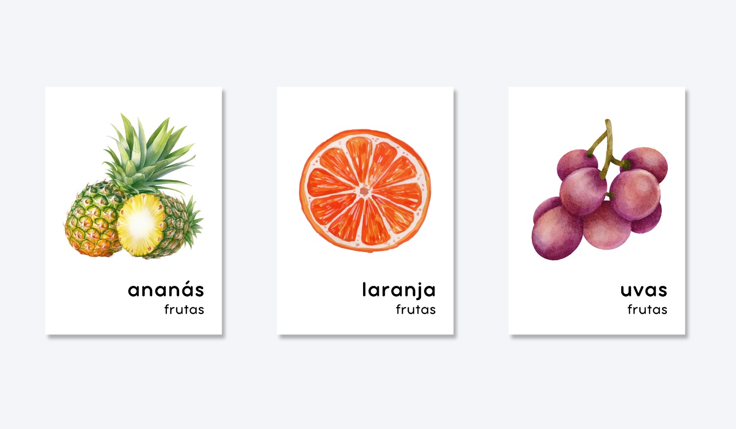 PORTUGUESE FOOD GROUP FLASHCARDS