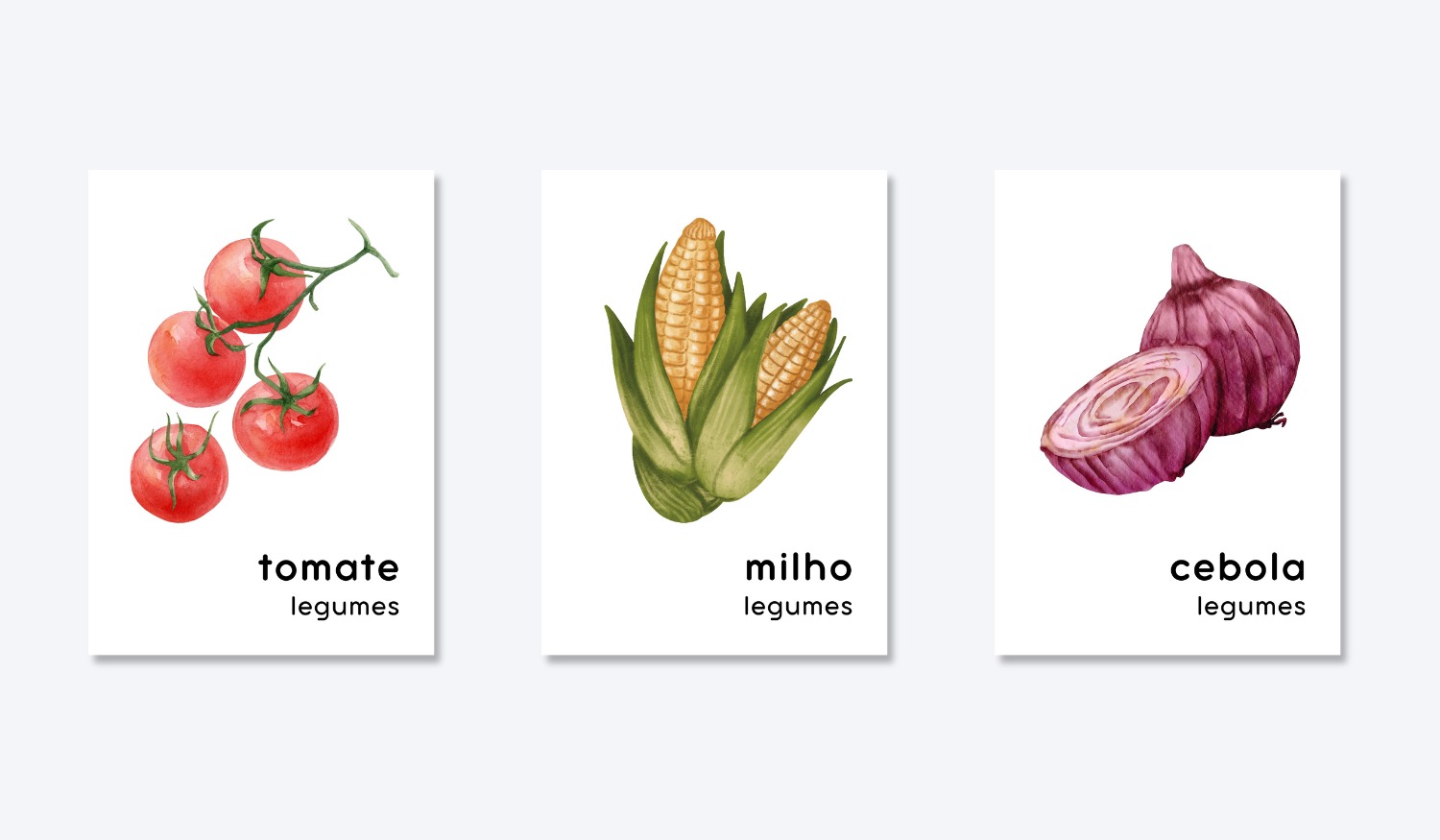 PORTUGUESE FOOD GROUP FLASHCARDS