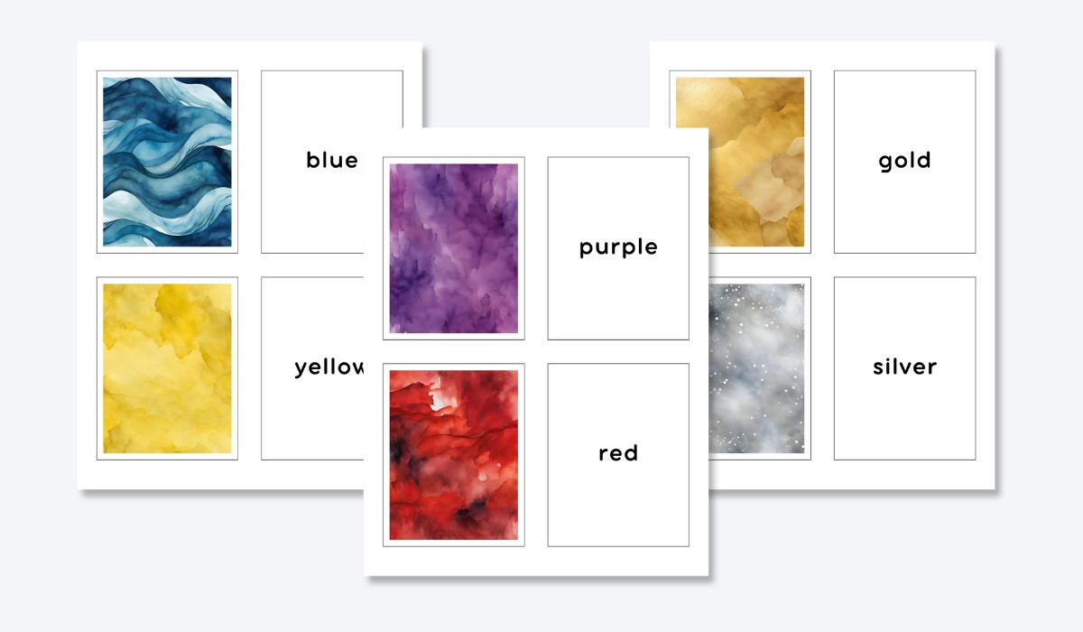 ENGLISH COLOR FLASHCARDS