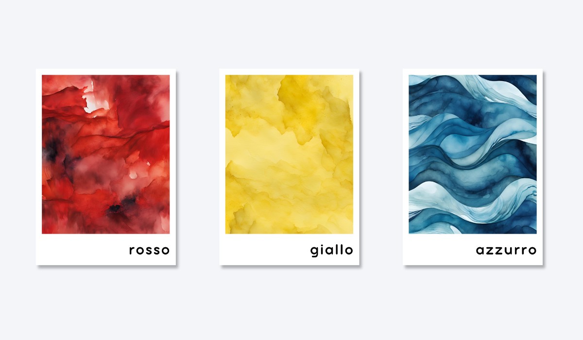 ITALIAN COLOR FLASHCARDS