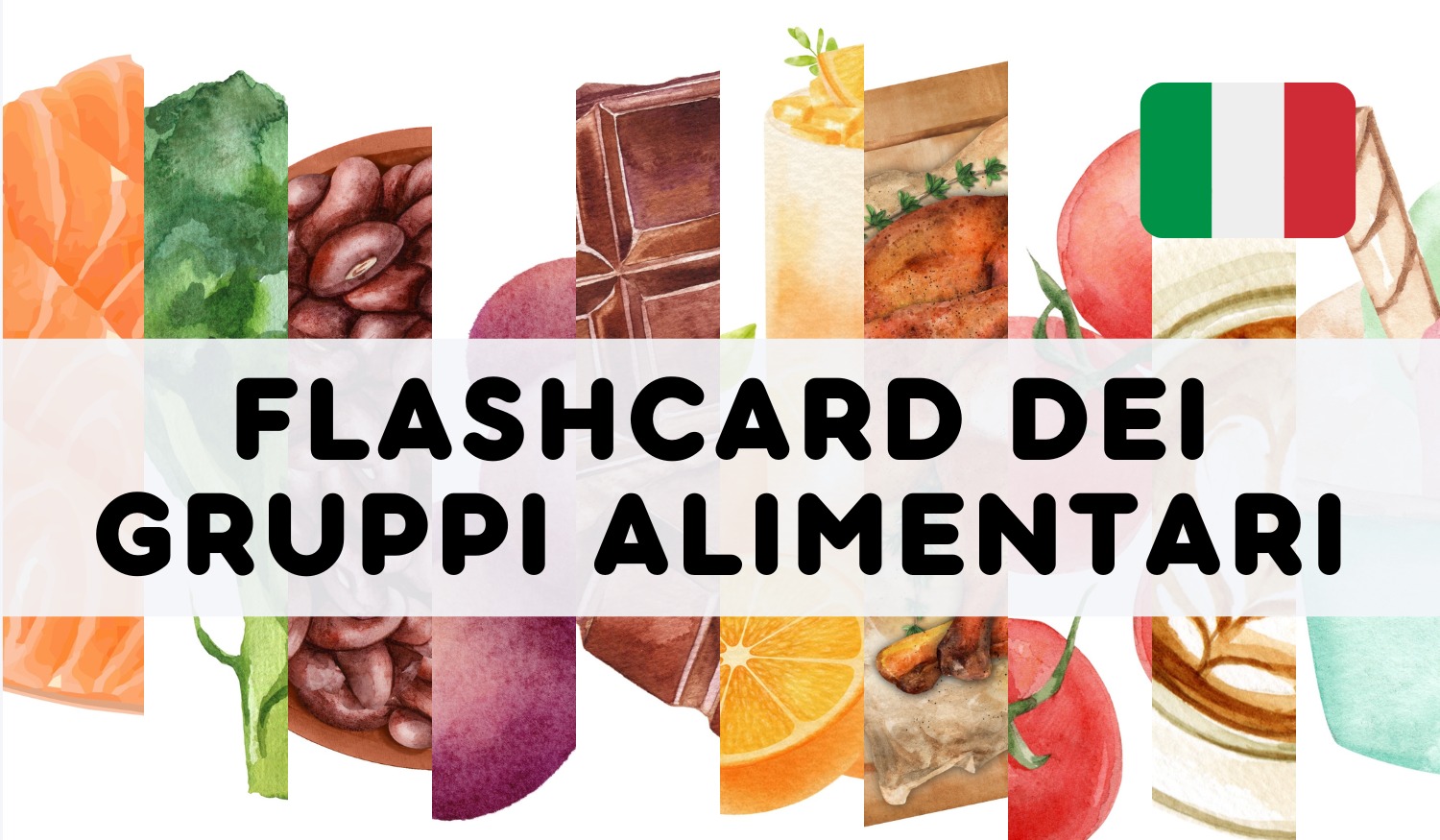 ITALIAN FOOD GROUP FLASHCARDS