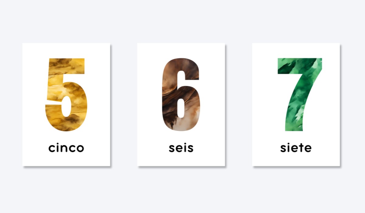 SPANISH 0-10 NUMBER FLASHCARDS