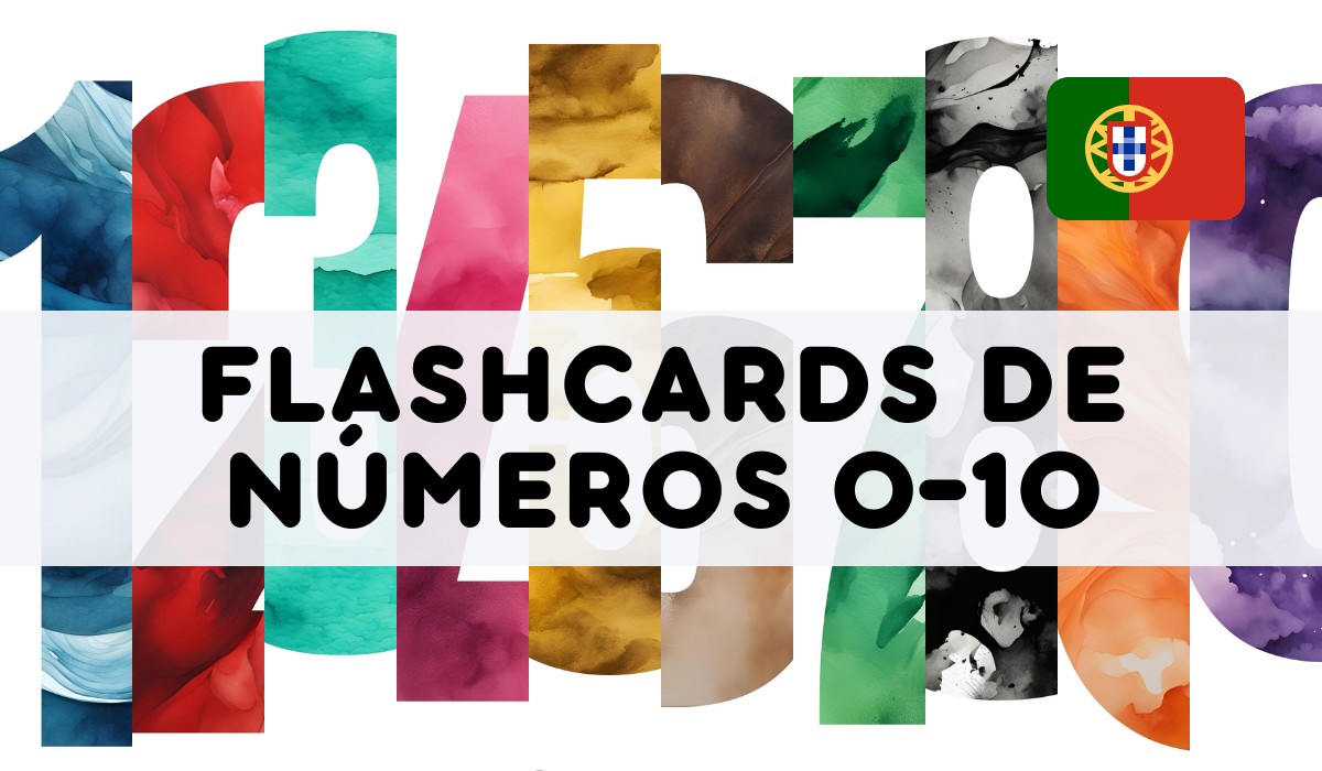 PORTUGUESE 0-10 NUMBER FLASHCARDS