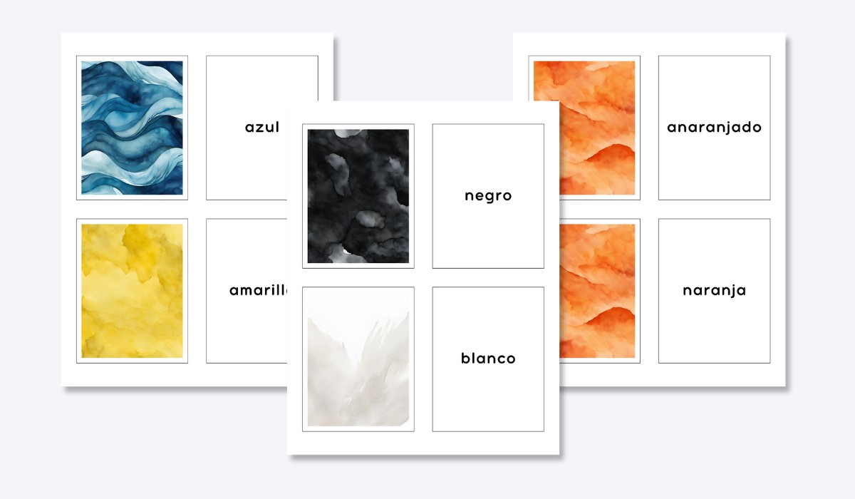 SPANISH COLOR FLASHCARDS