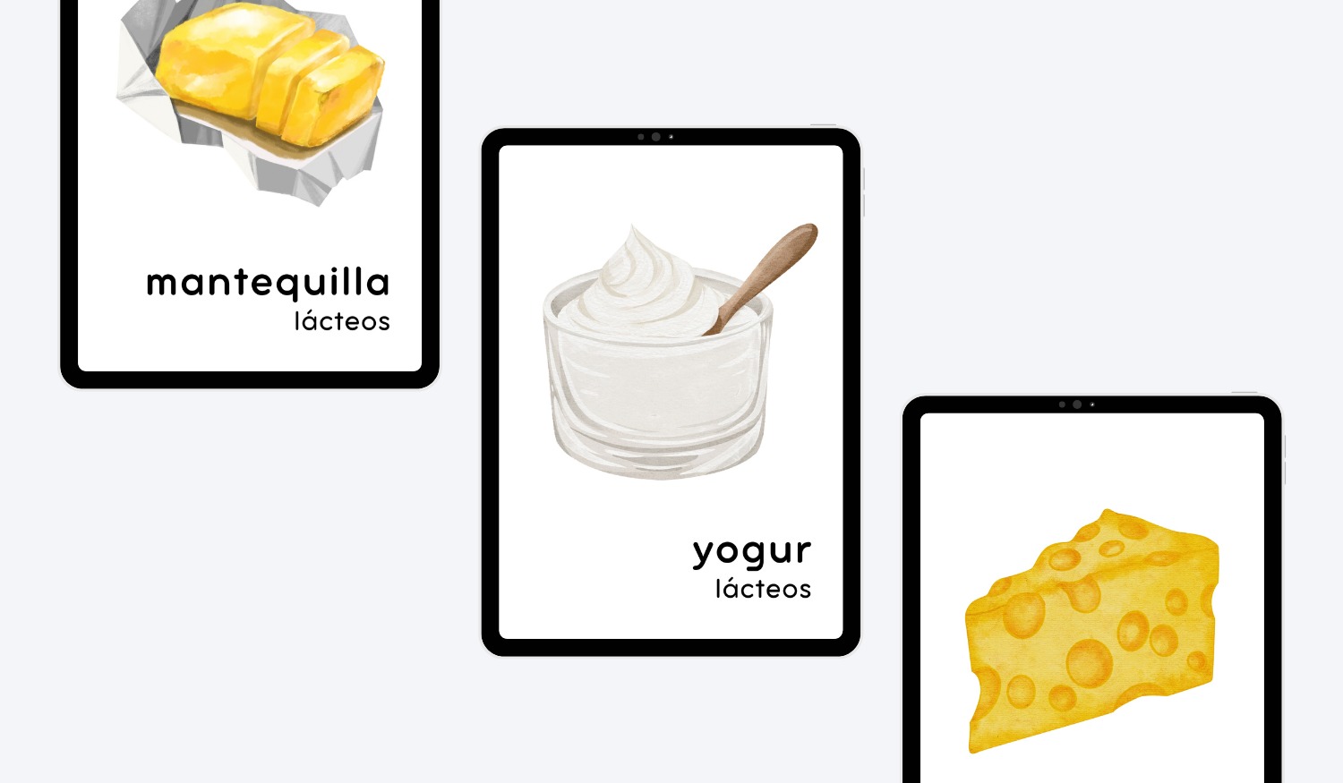 SPANISH FOOD GROUP FLASHCARDS