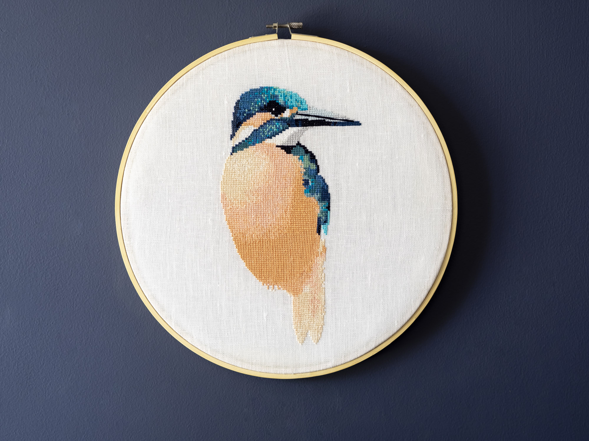 'The Poser' - Kingfisher Cross Stitch Design