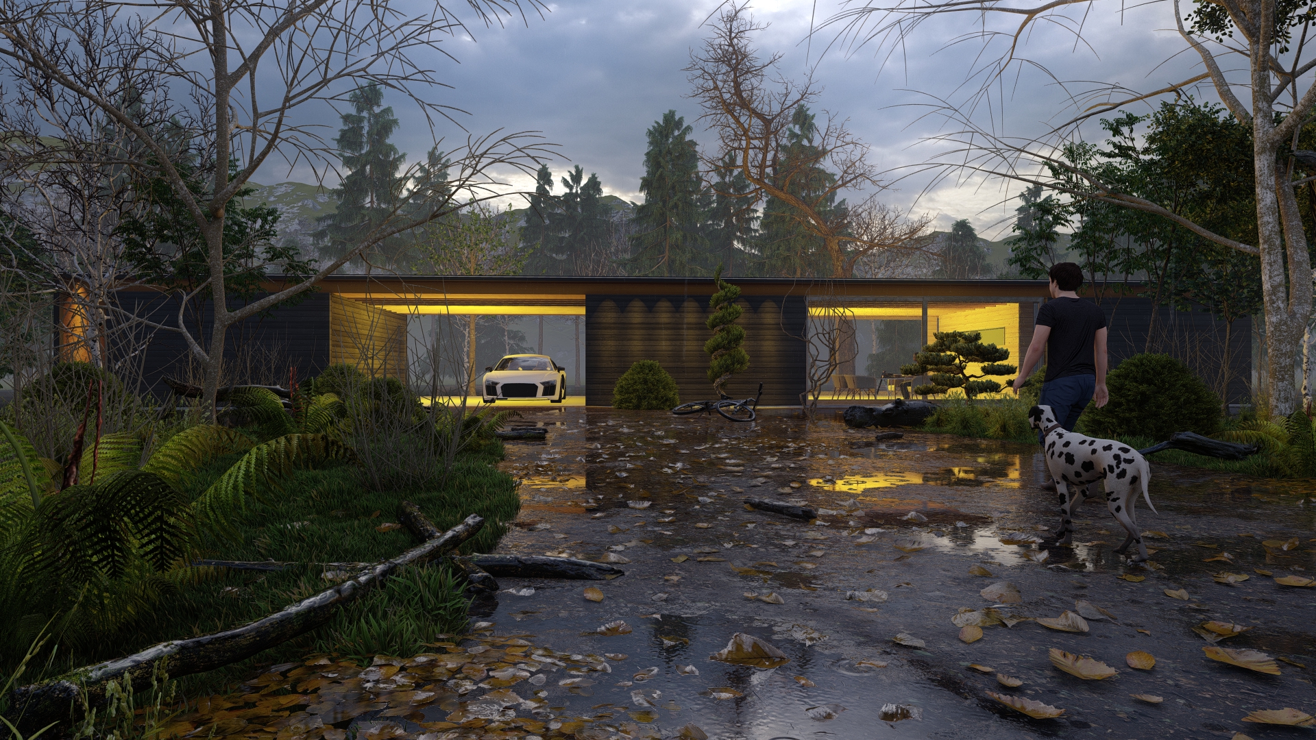 Lumion Model and Realistic overcast render preset