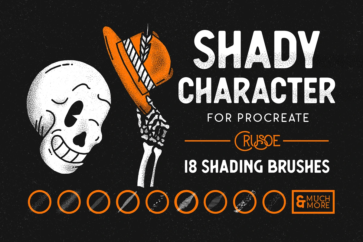 Shady Character Brushes For Procreate