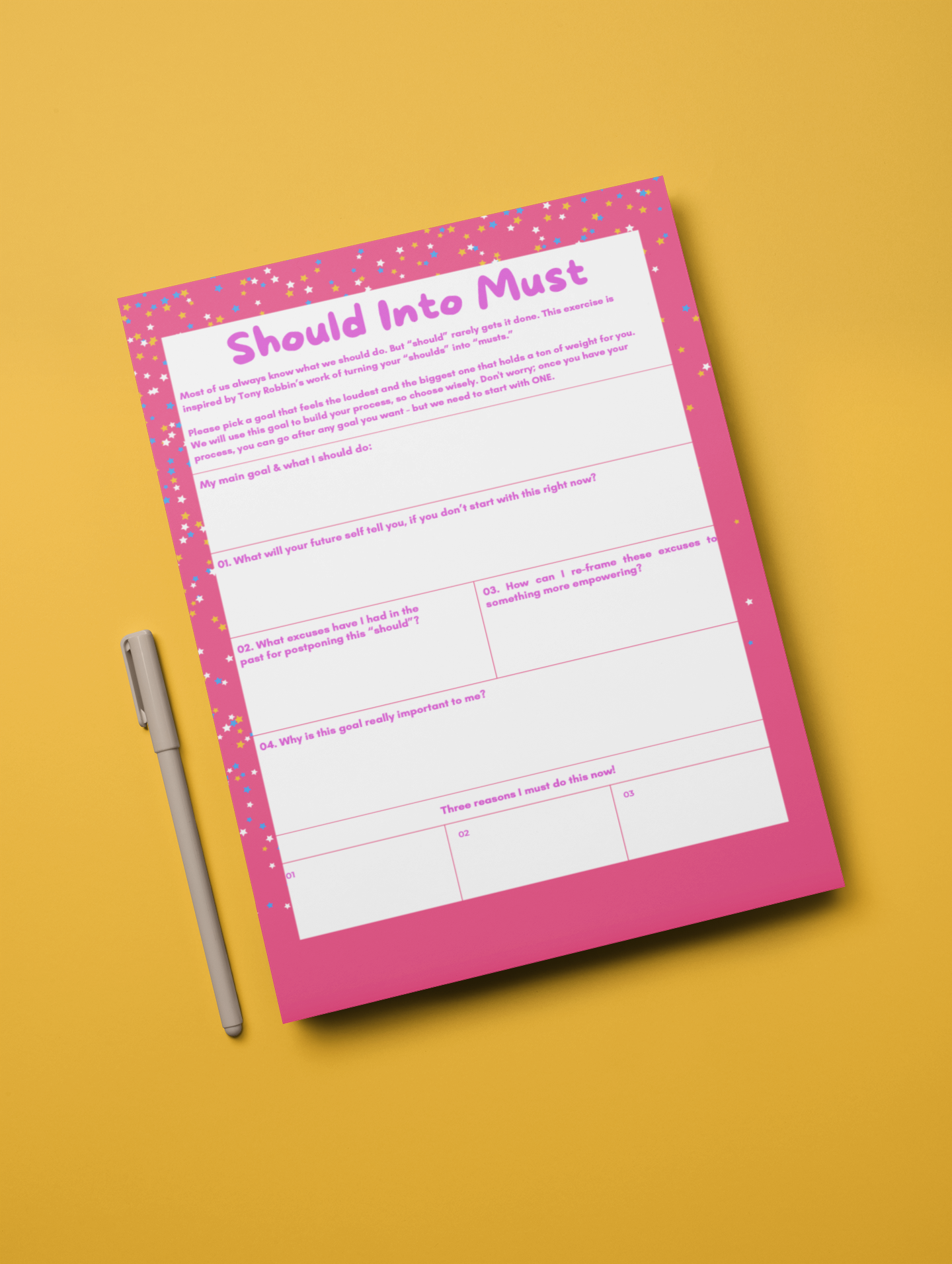 Should Into Must: Motivation Exercise