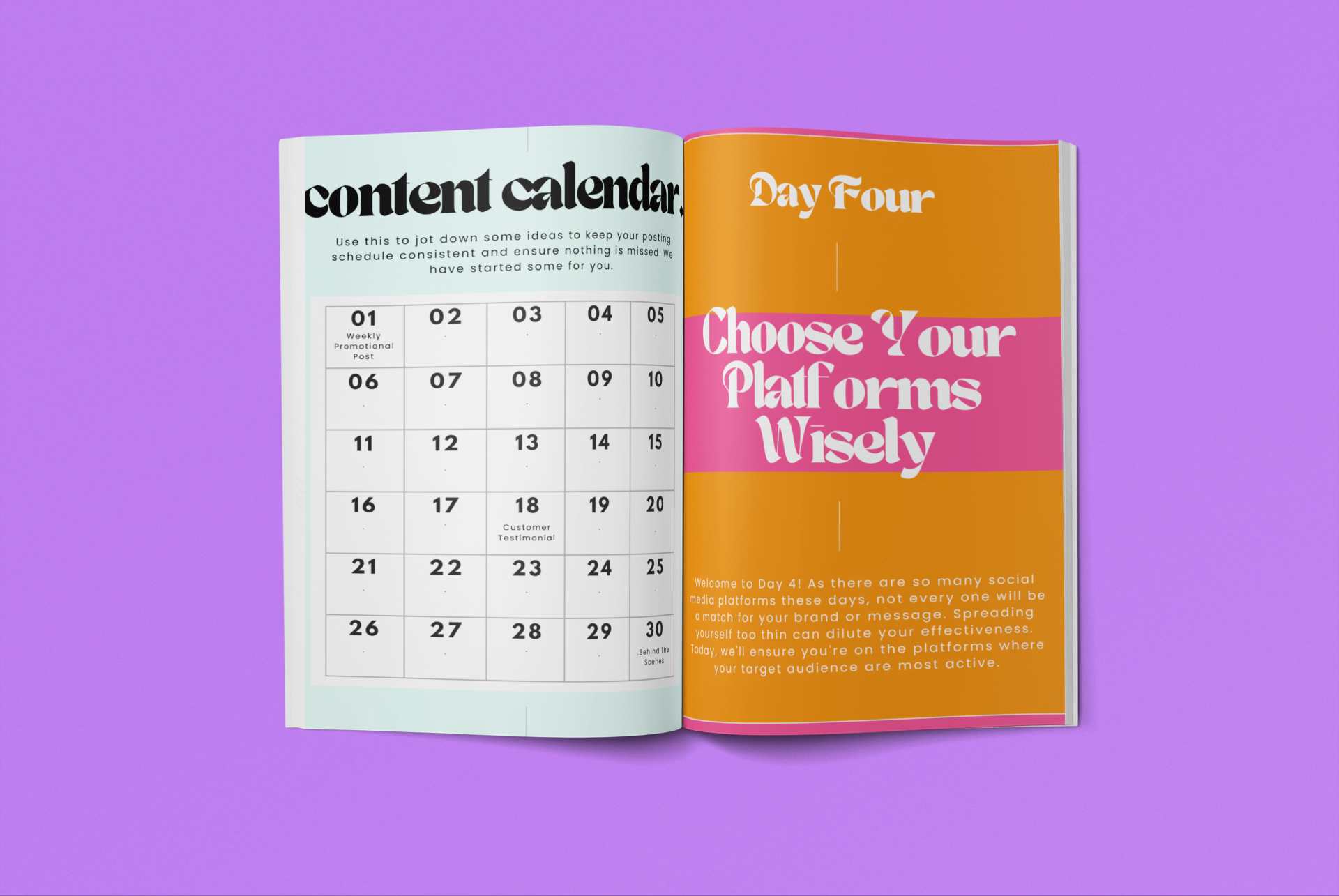 30 Day Social Media Challenge