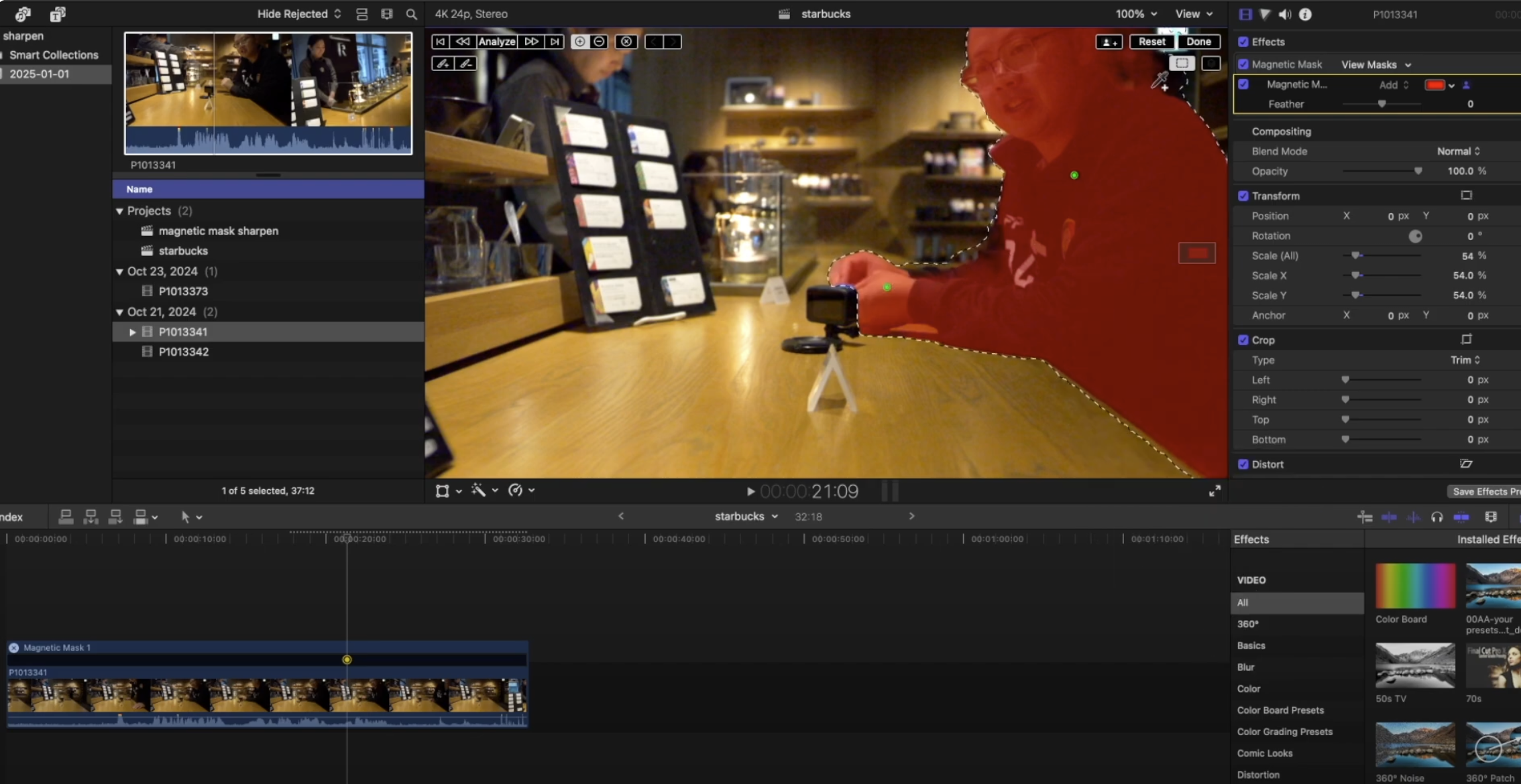 Final Cut Pro Adjustment Layer 2025 5.7K & Sharpen Effect