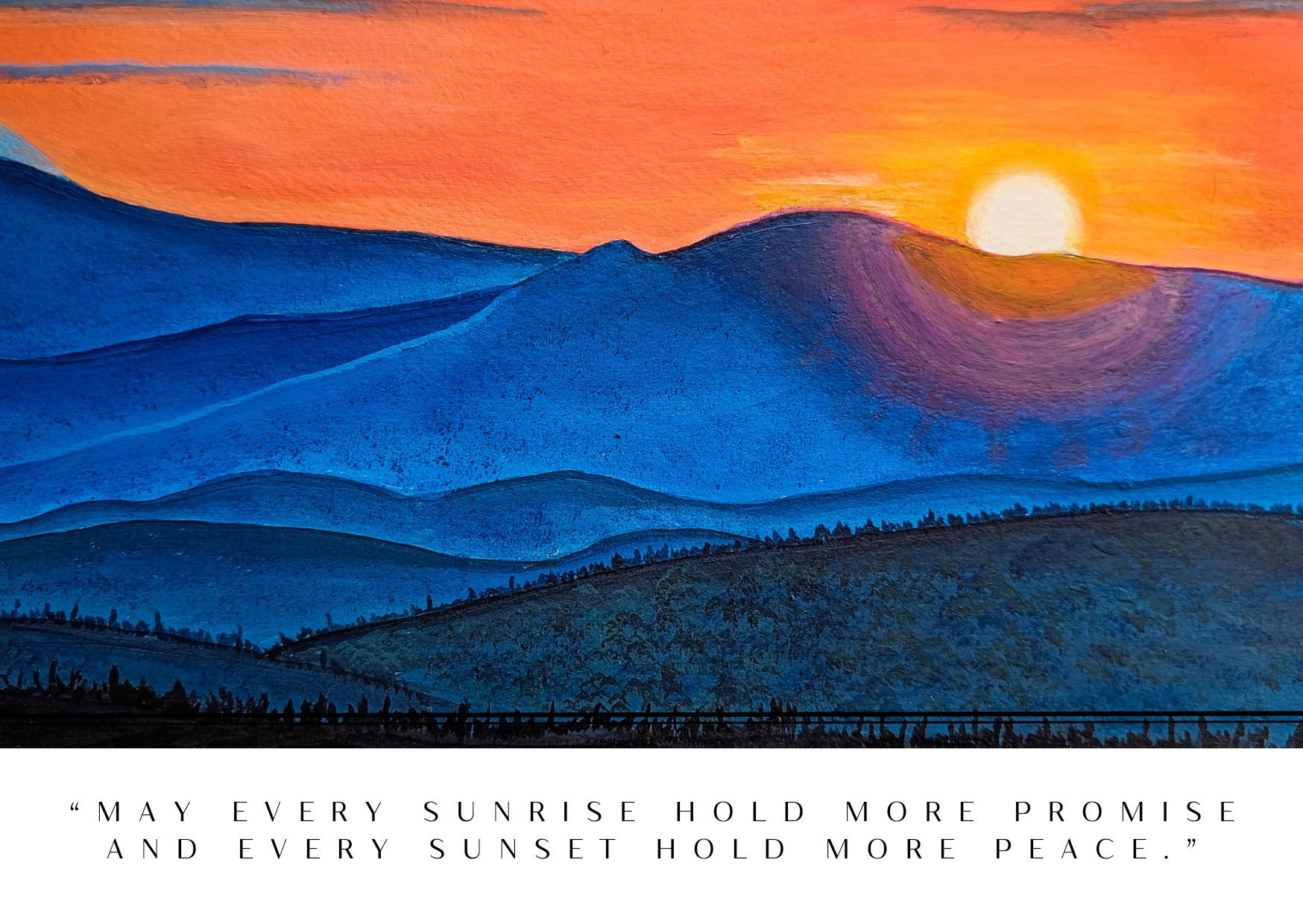 Sunset postcard