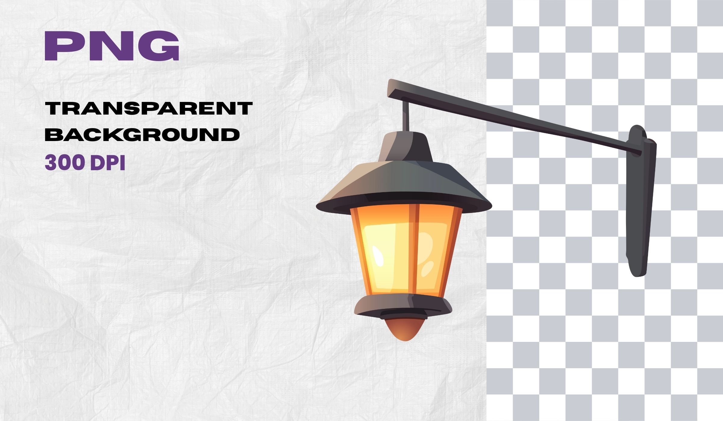 Vintage Street & Wall Lamp Clipart – Outdoor Light Vector Set