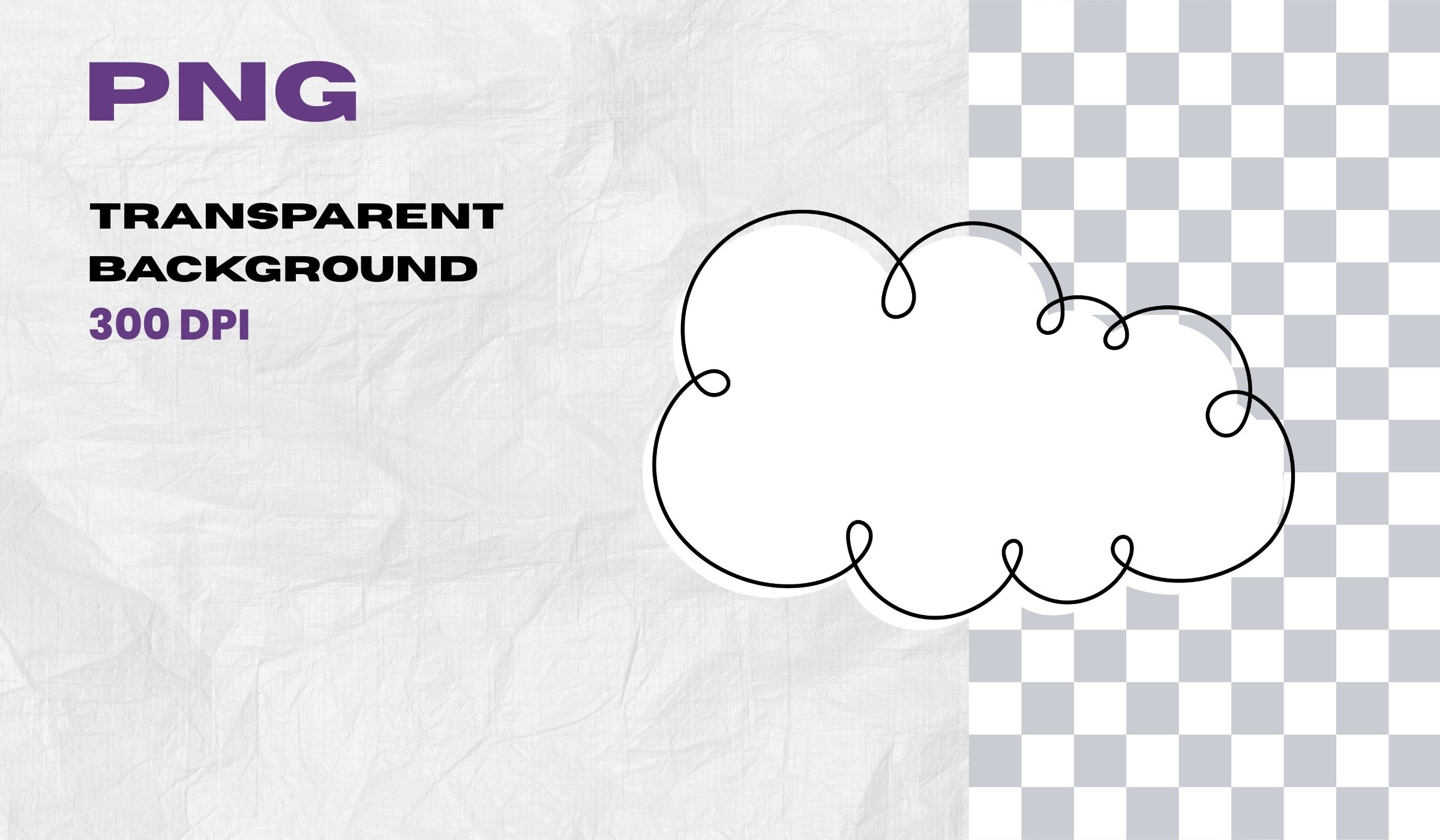 Cute Hand Drawn White Clouds Vector Set