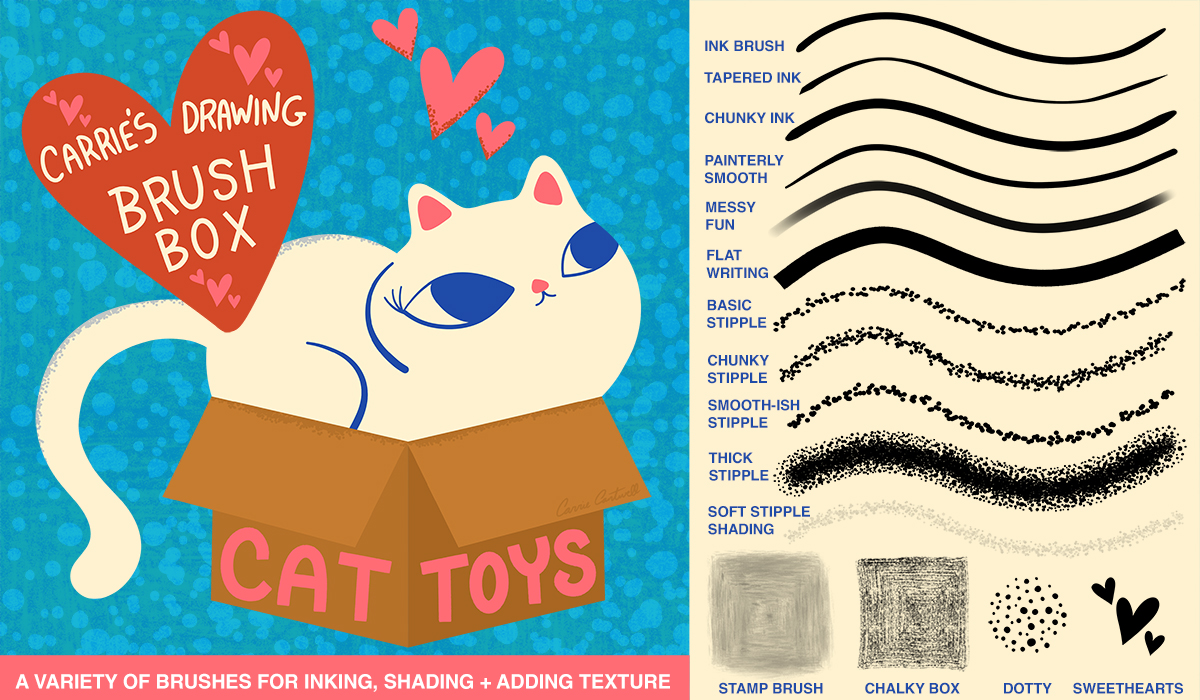 Carrie's Drawing Brush Box