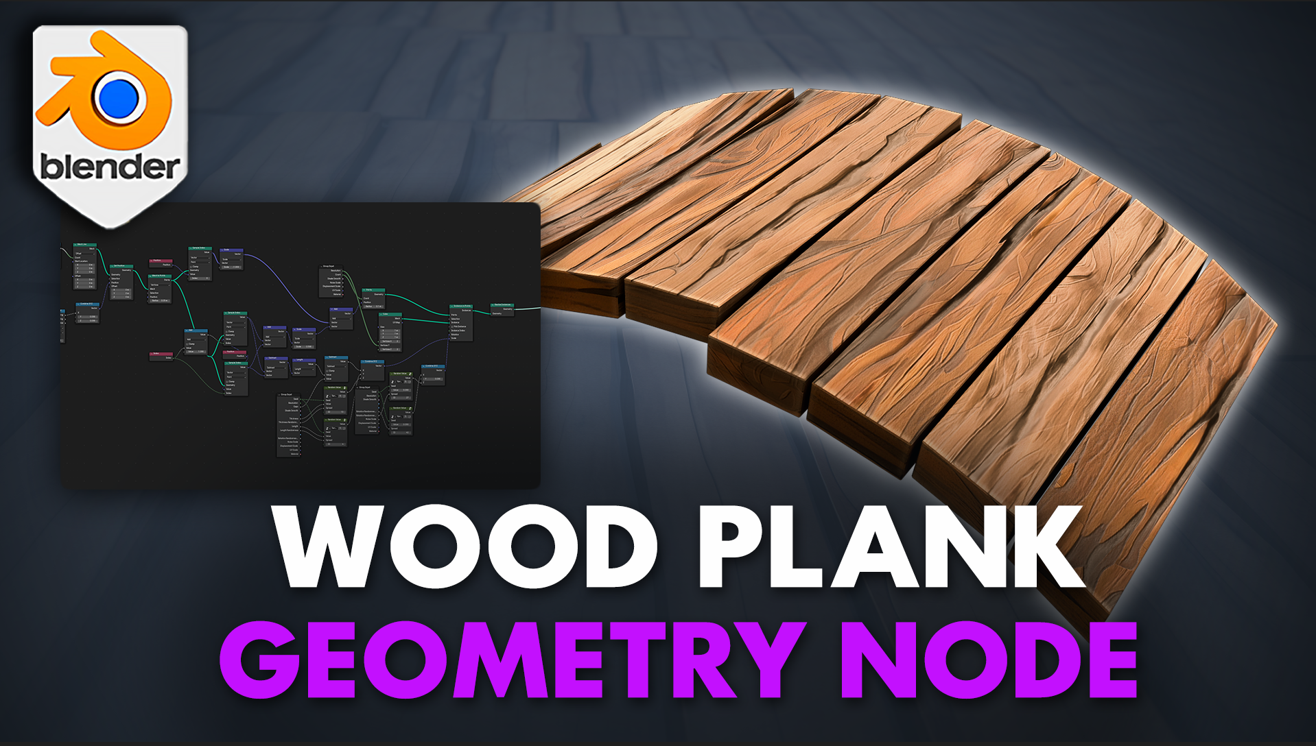 Blender 4 Wooden Planks Geometry Node