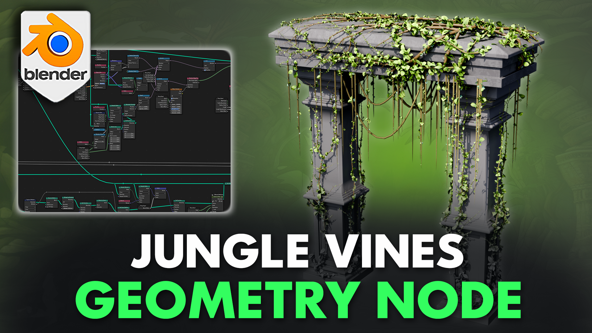 Blender 4 Jungle Vines Geometry Node