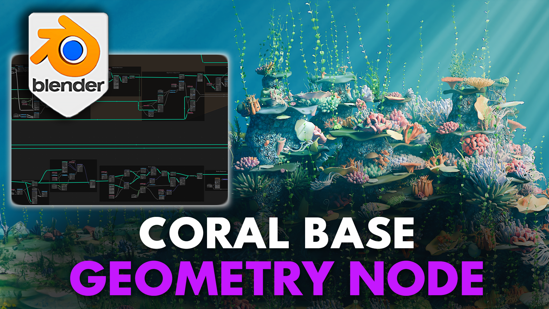 Blender 4 Coral Reef Geometry Node