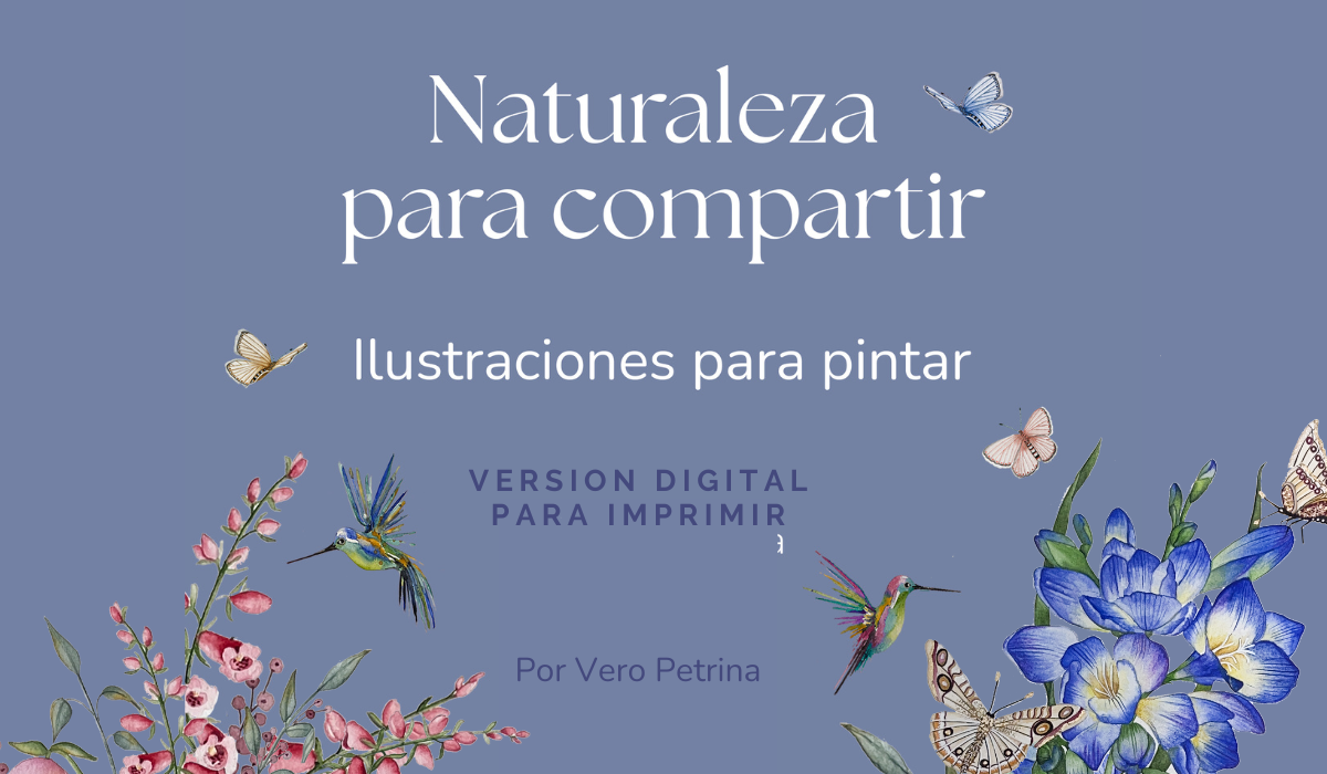 NATURALEZA PARA COMPARTIR - Ilustraciones botánicas para pintar